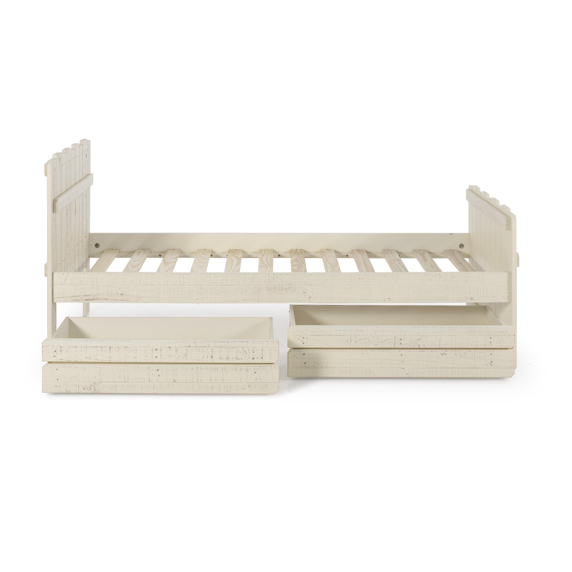  Donco Trading Company Tree House 1383-TRS_1384-RS Twin Loft Bed with Drawers - Rustic Sand IMAGE 3