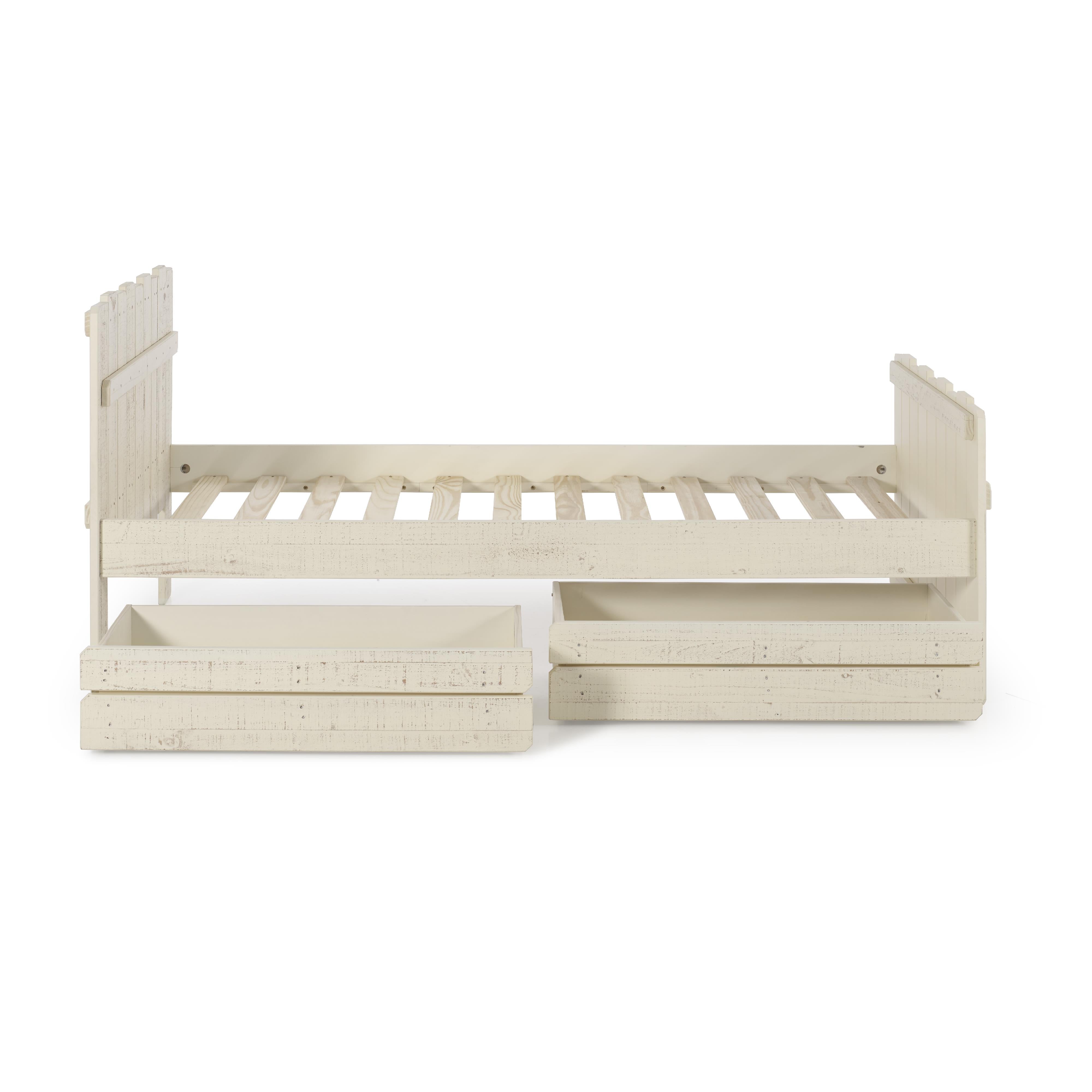  Donco Trading Company Tree House 1383-TRS_1384-RS Twin Loft Bed with Drawers - Rustic Sand IMAGE 3