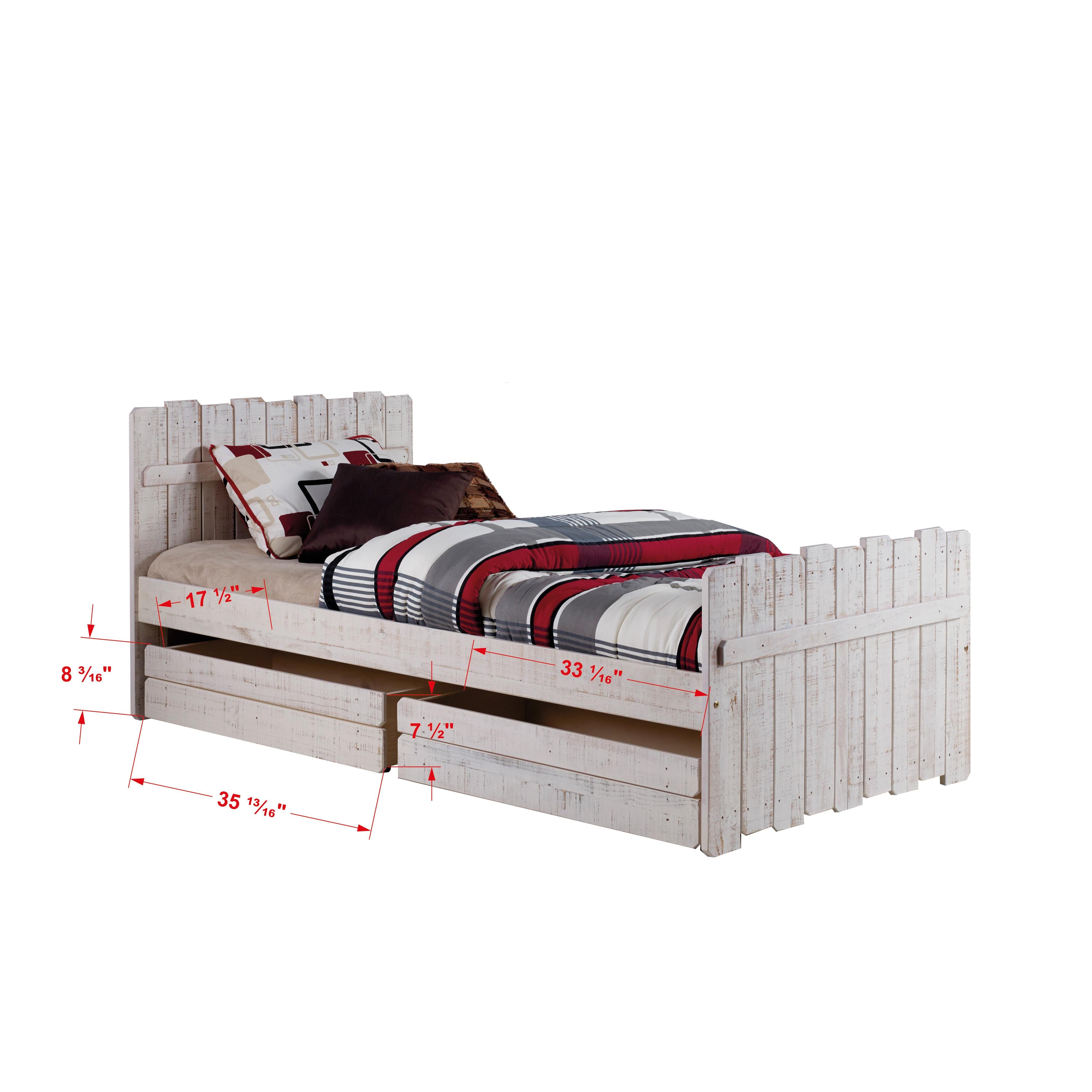  Donco Trading Company Tree House 1383-TRS_1384-RS Twin Loft Bed with Drawers - Rustic Sand IMAGE 7
