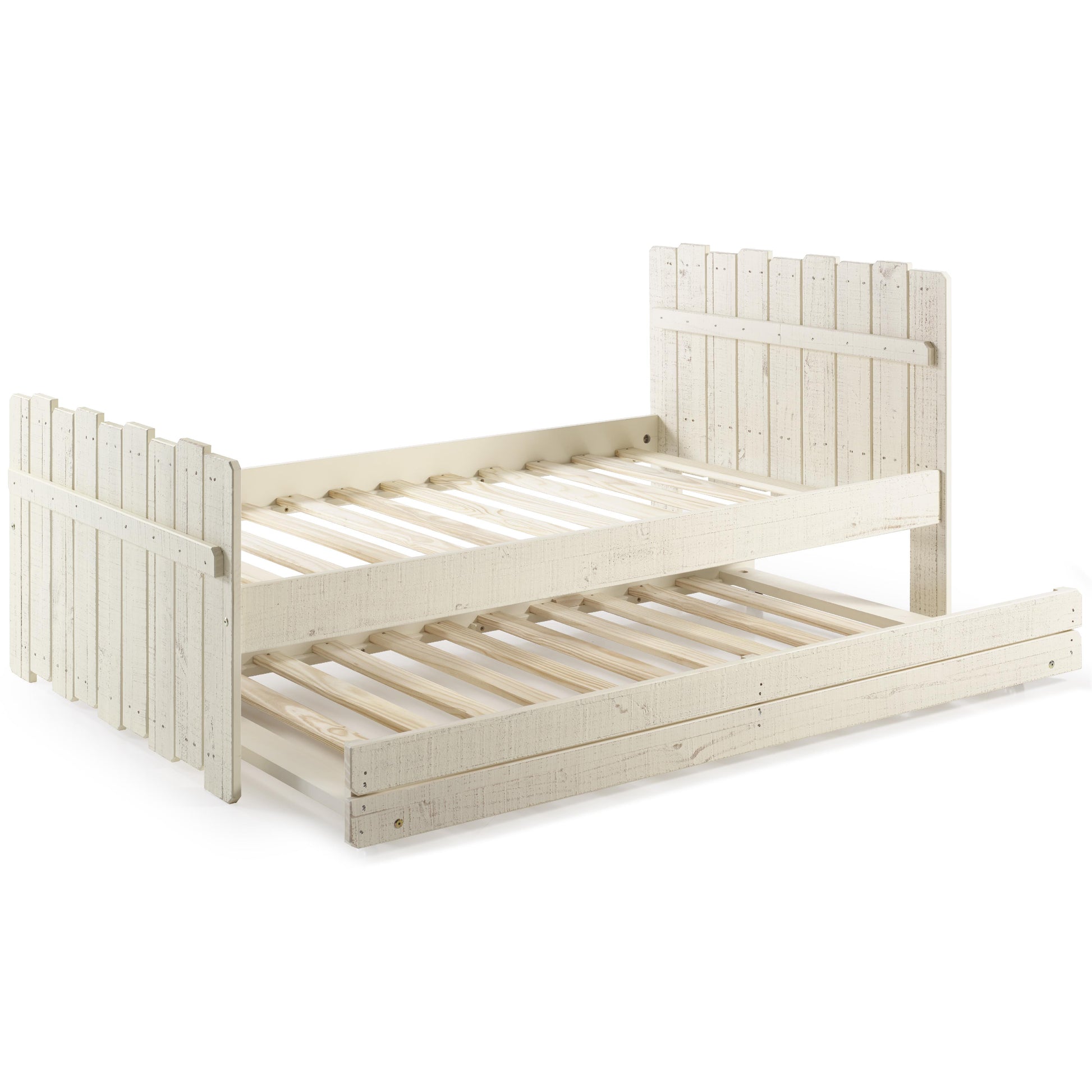 Donco Trading Company Tree House 1383-TRS_1391-RS Twin Loft Bed with Twin Trundle - Rustic Sand IMAGE 2