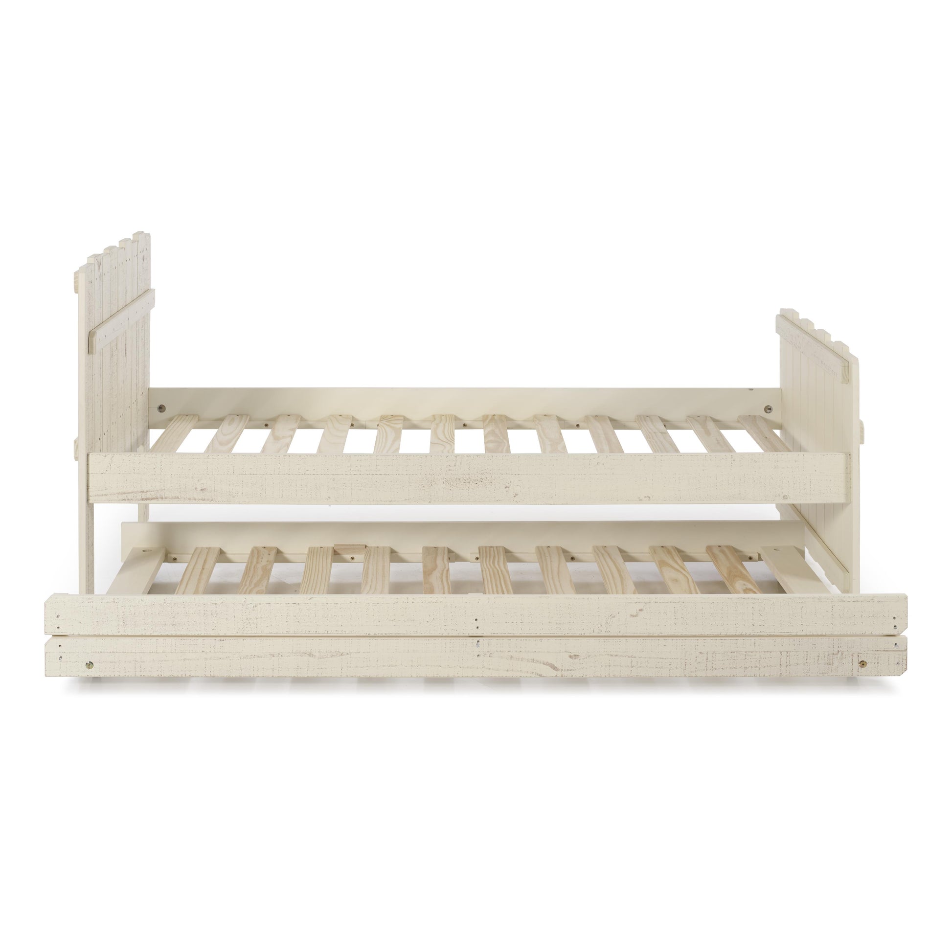  Donco Trading Company Tree House 1383-TRS_1391-RS Twin Loft Bed with Twin Trundle - Rustic Sand IMAGE 3
