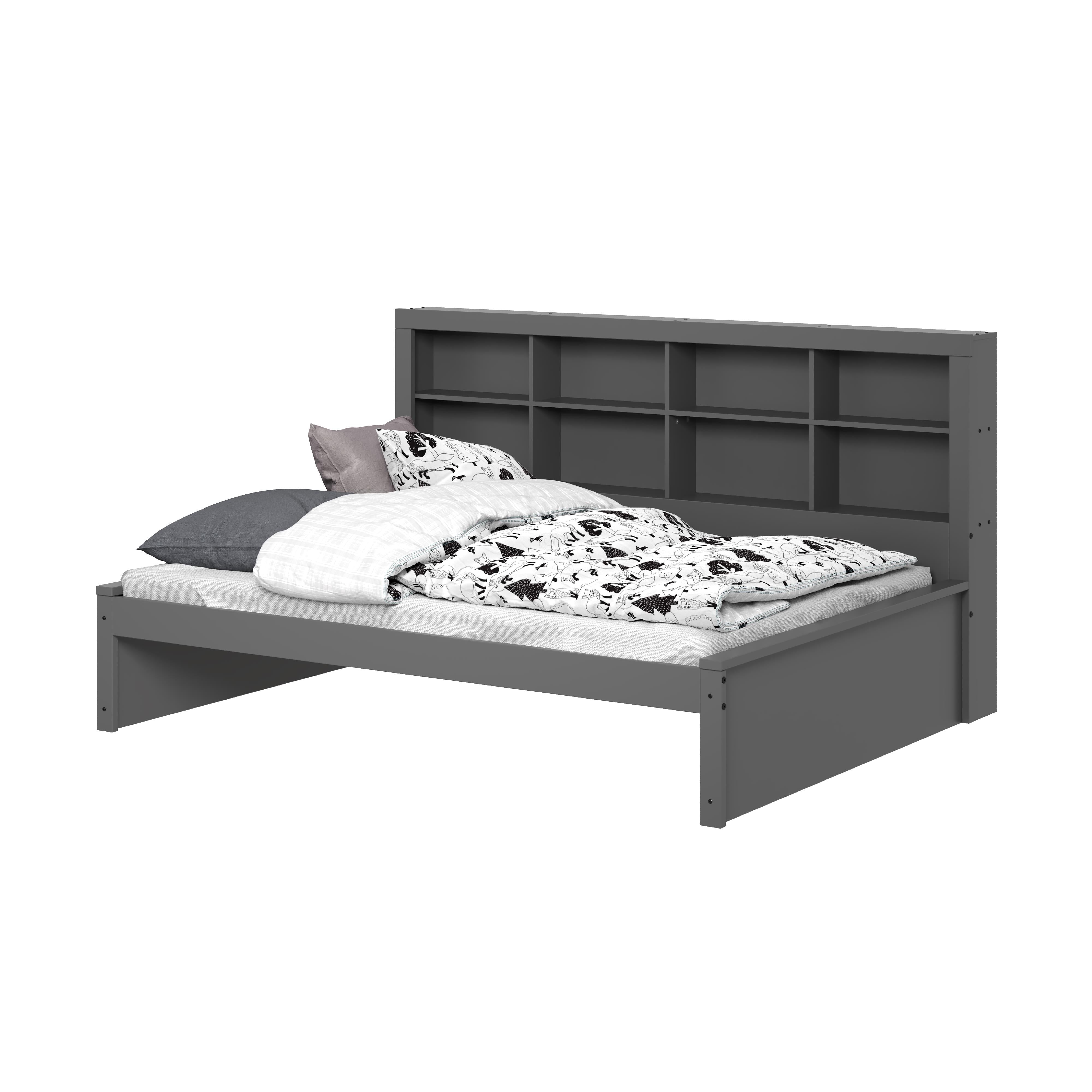  Donco Trading Company 1733-FDG Bookcase Full Daybed - Dark Grey IMAGE 10