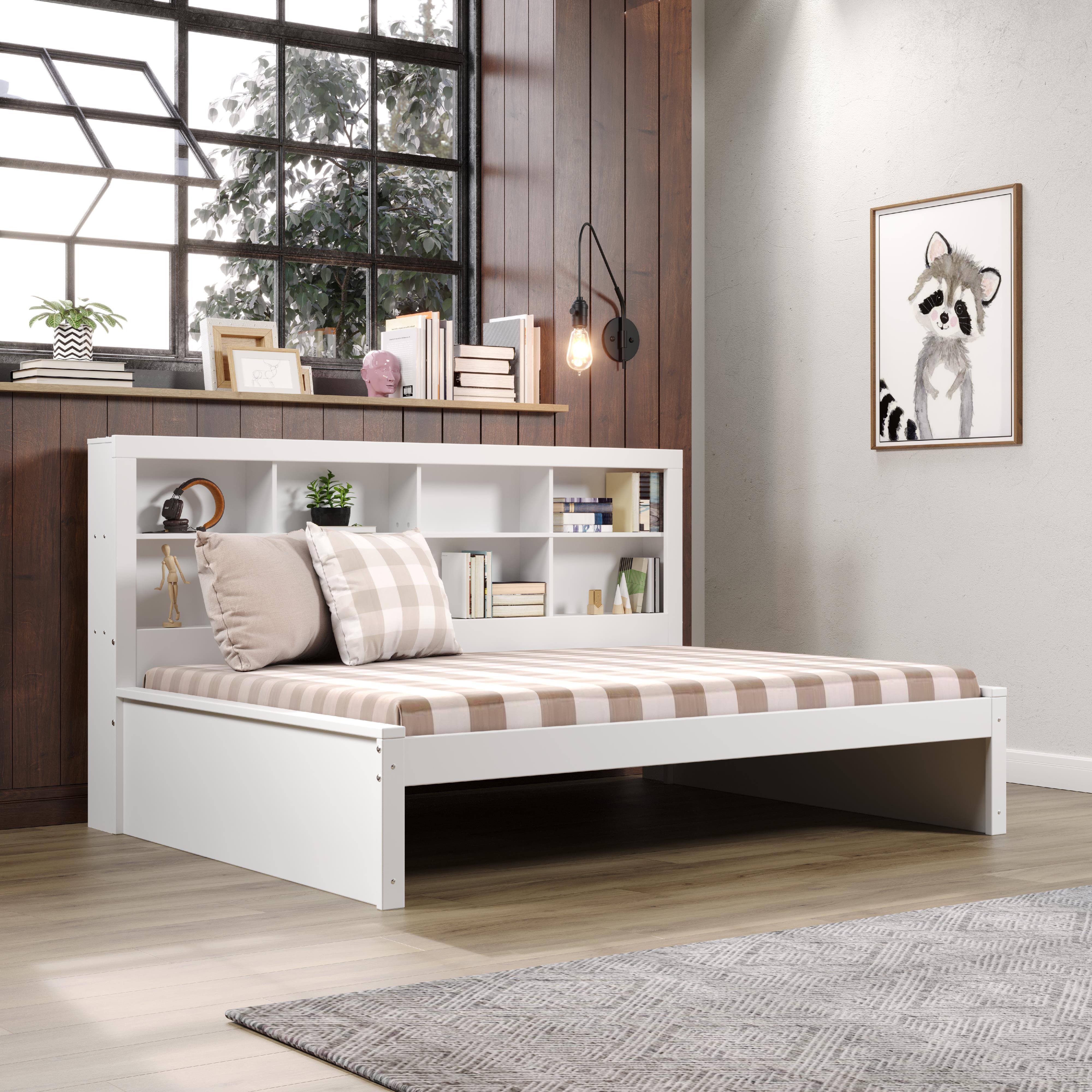  Donco Trading Company 1733-FW Bookcase Full Daybed - White IMAGE 3