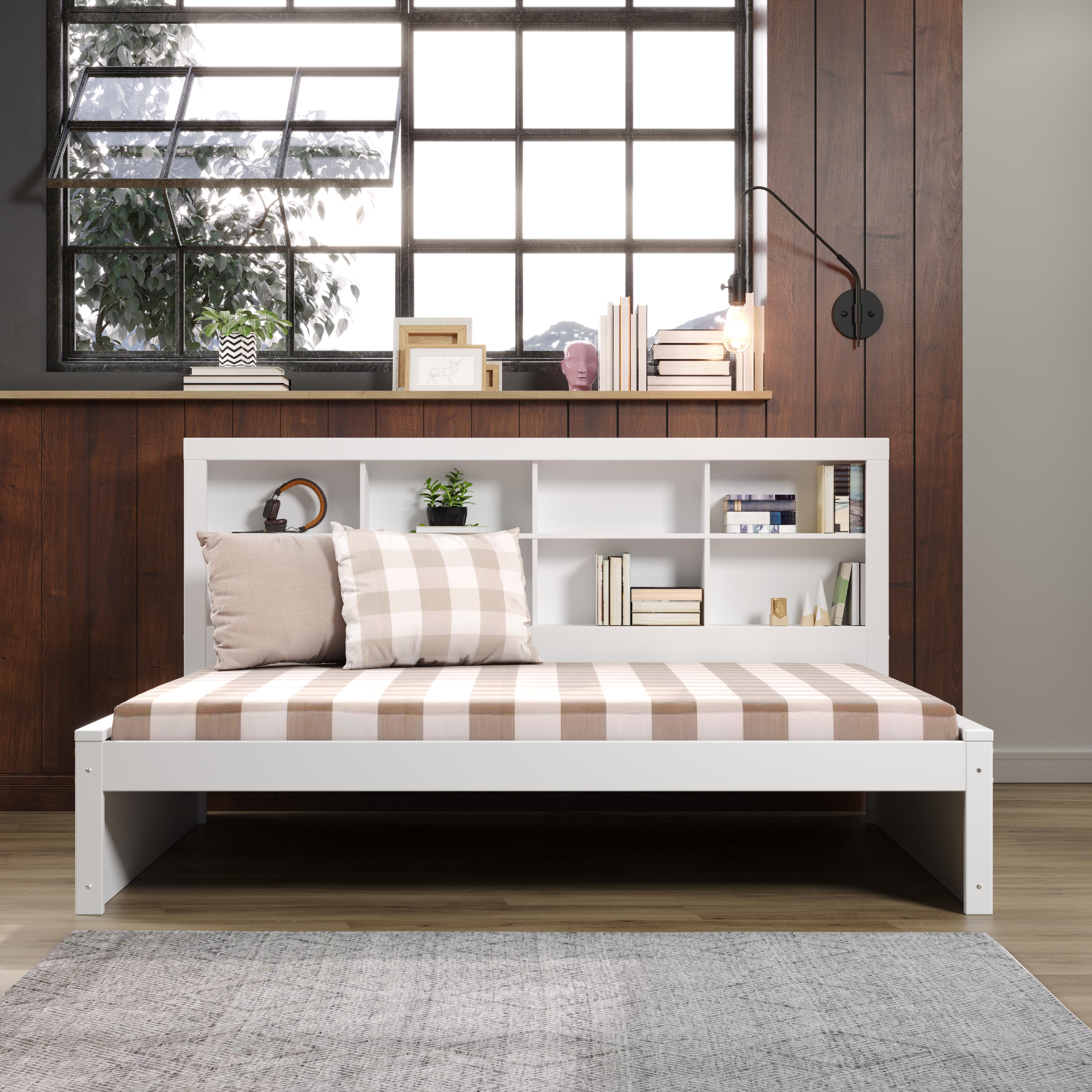 Donco Trading Company 1733-FW Bookcase Full Daybed - White IMAGE 4