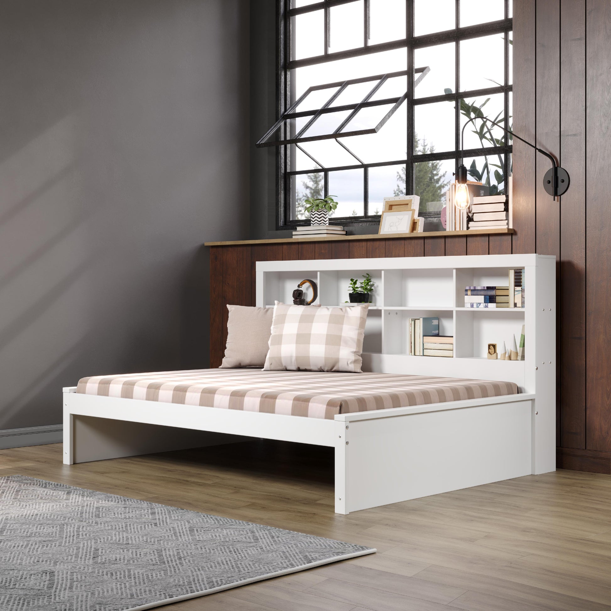  Donco Trading Company 1733-FW Bookcase Full Daybed - White IMAGE 5