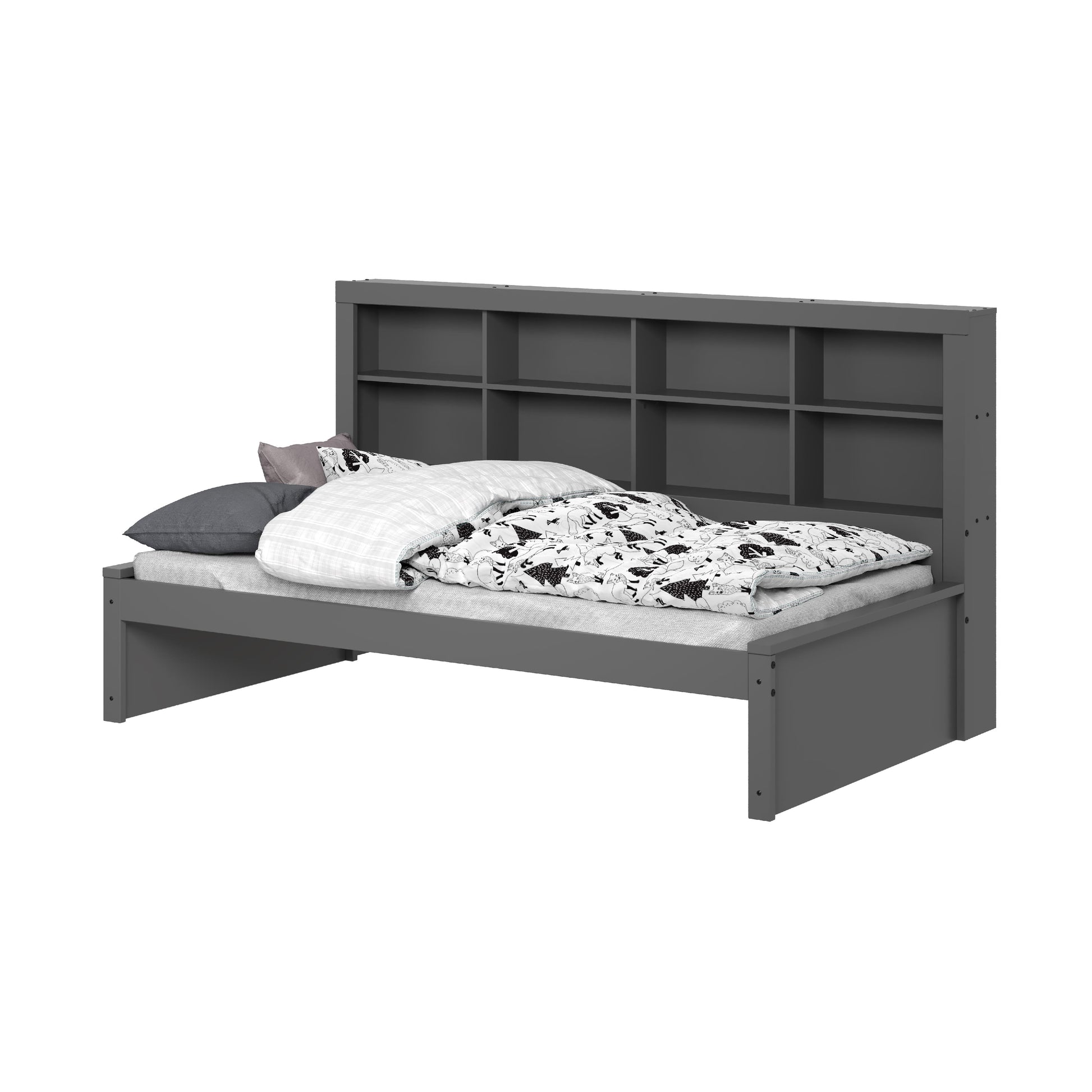  Donco Trading Company 1733-TDG Bookcase Twin Daybed - Dark Grey IMAGE 8
