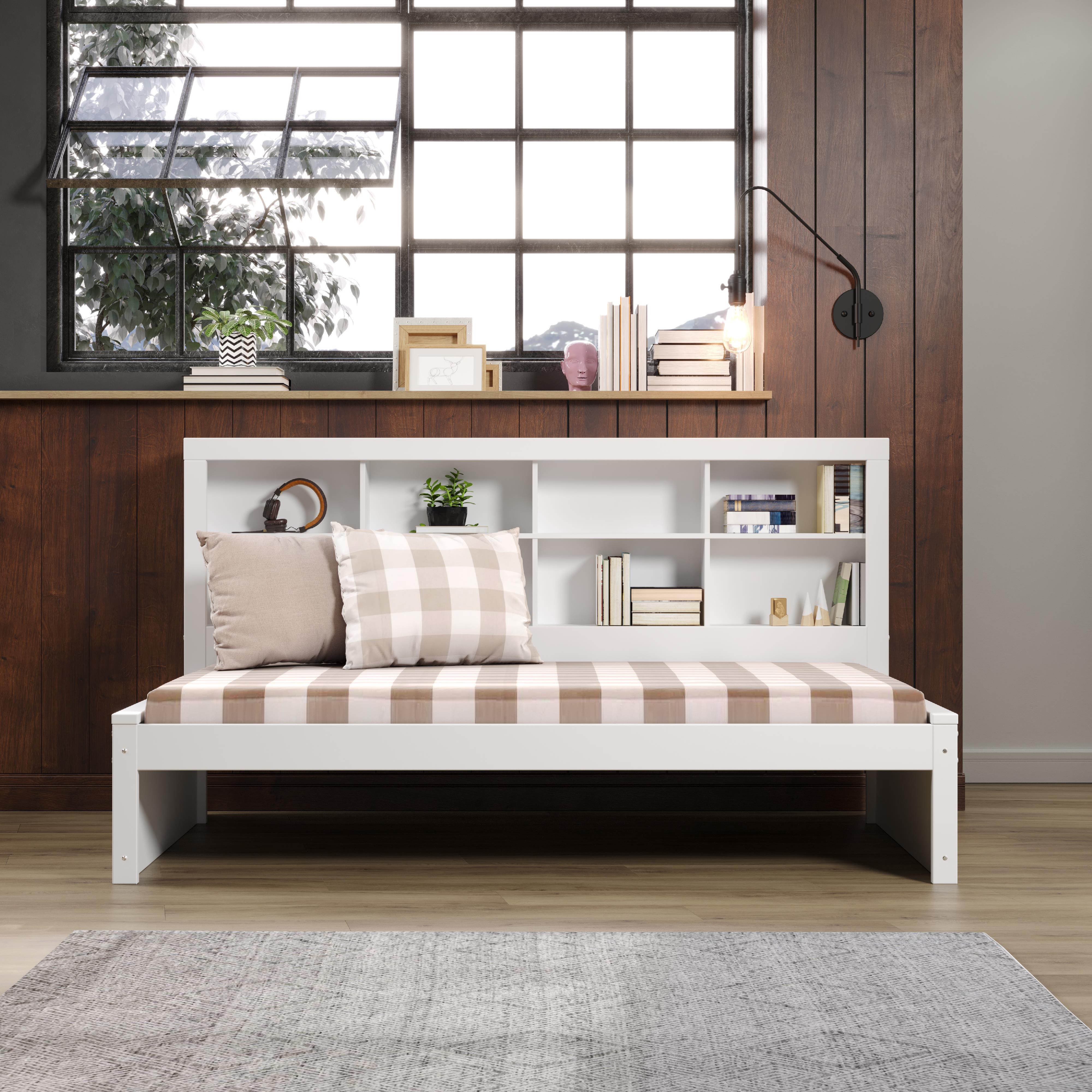  Donco Trading Company 1733-TW Bookcase Twin Daybed - White IMAGE 4