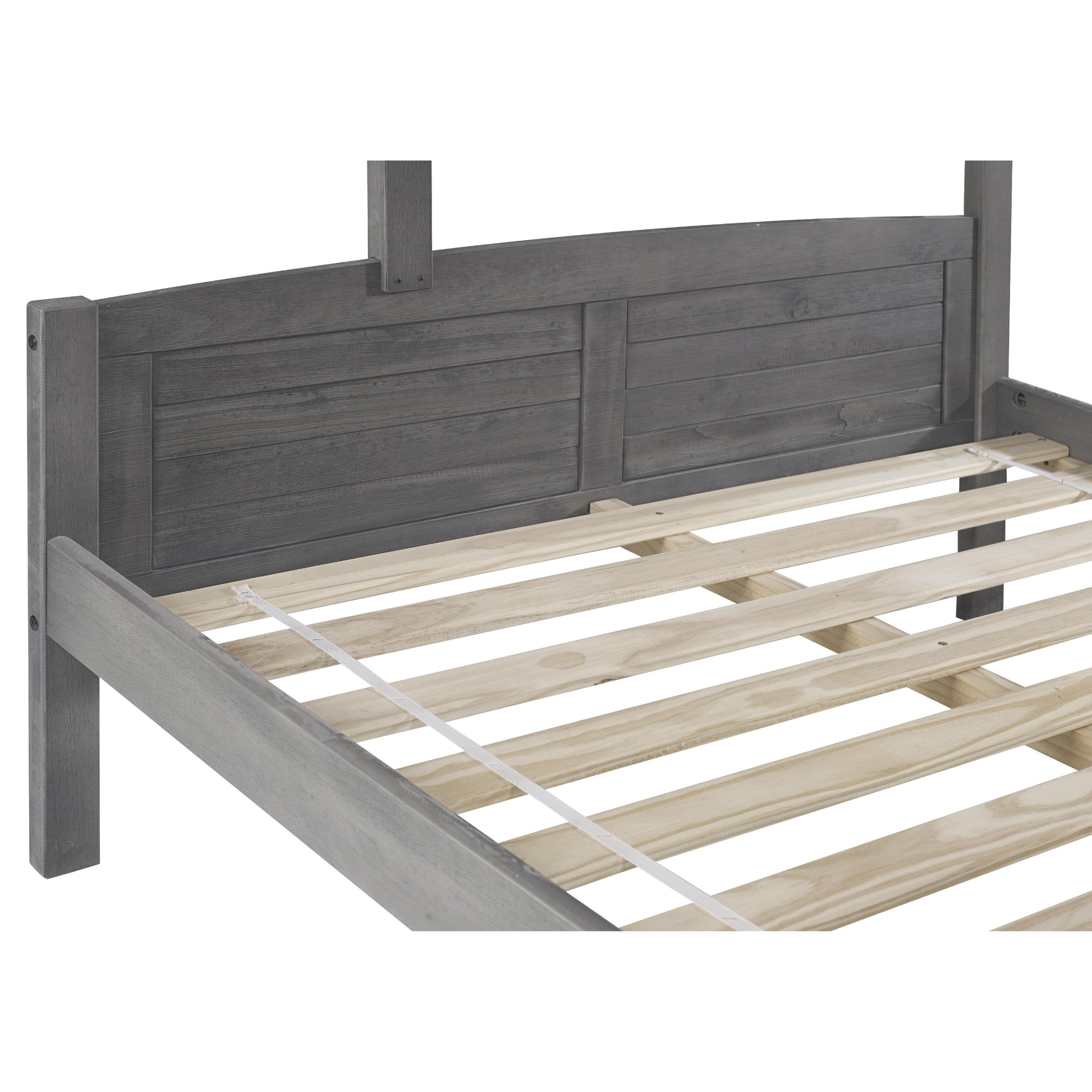  Donco Trading Company Louver 2012-TFAG_503-AG Twin over Full Bunkbed with Twin Trundle - Dark Grey IMAGE 6