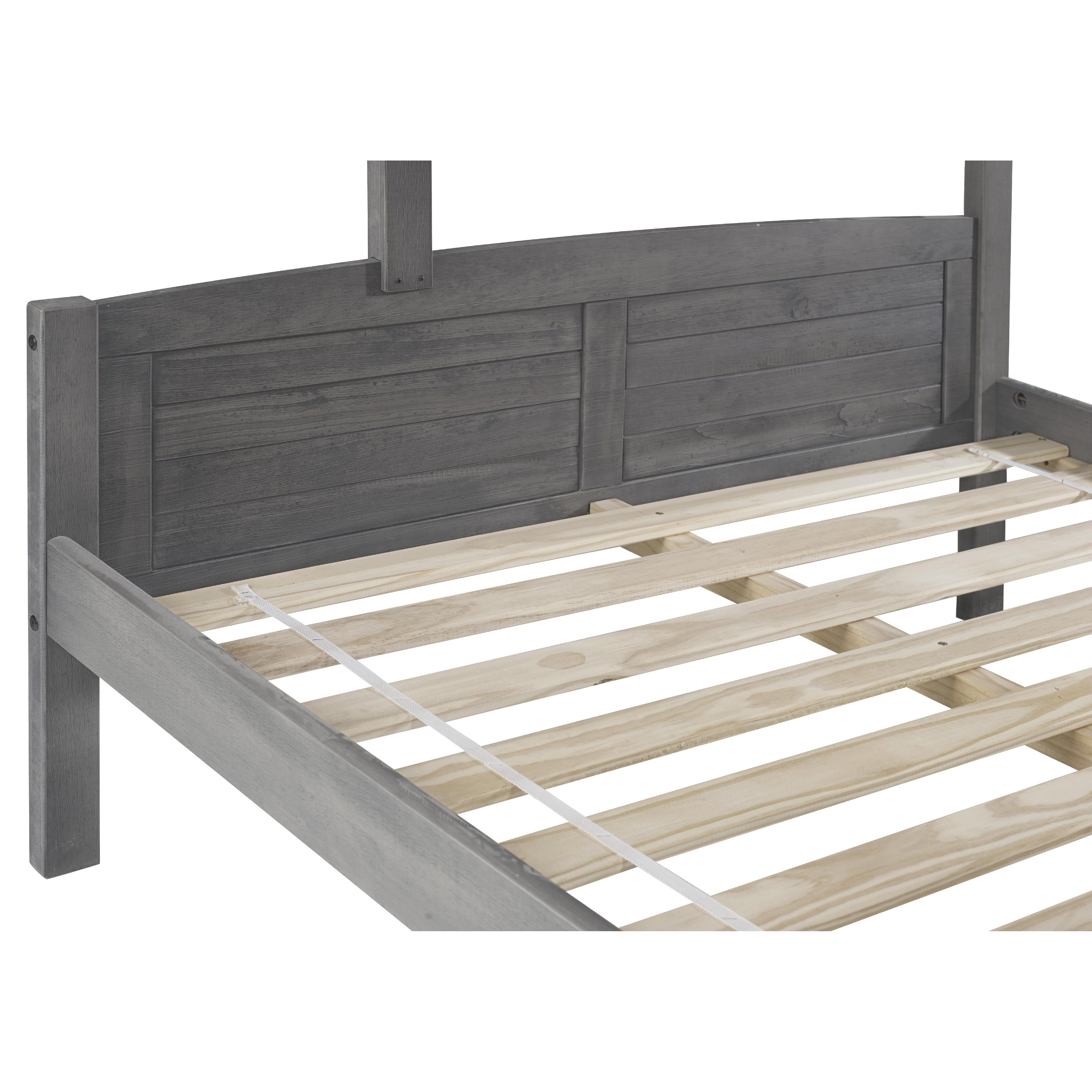  Donco Trading Company Louver 2012-TFAG_505-AG Twin over Full Bunkbed with Dual Underbed Dreawers - Dark Grey IMAGE 6