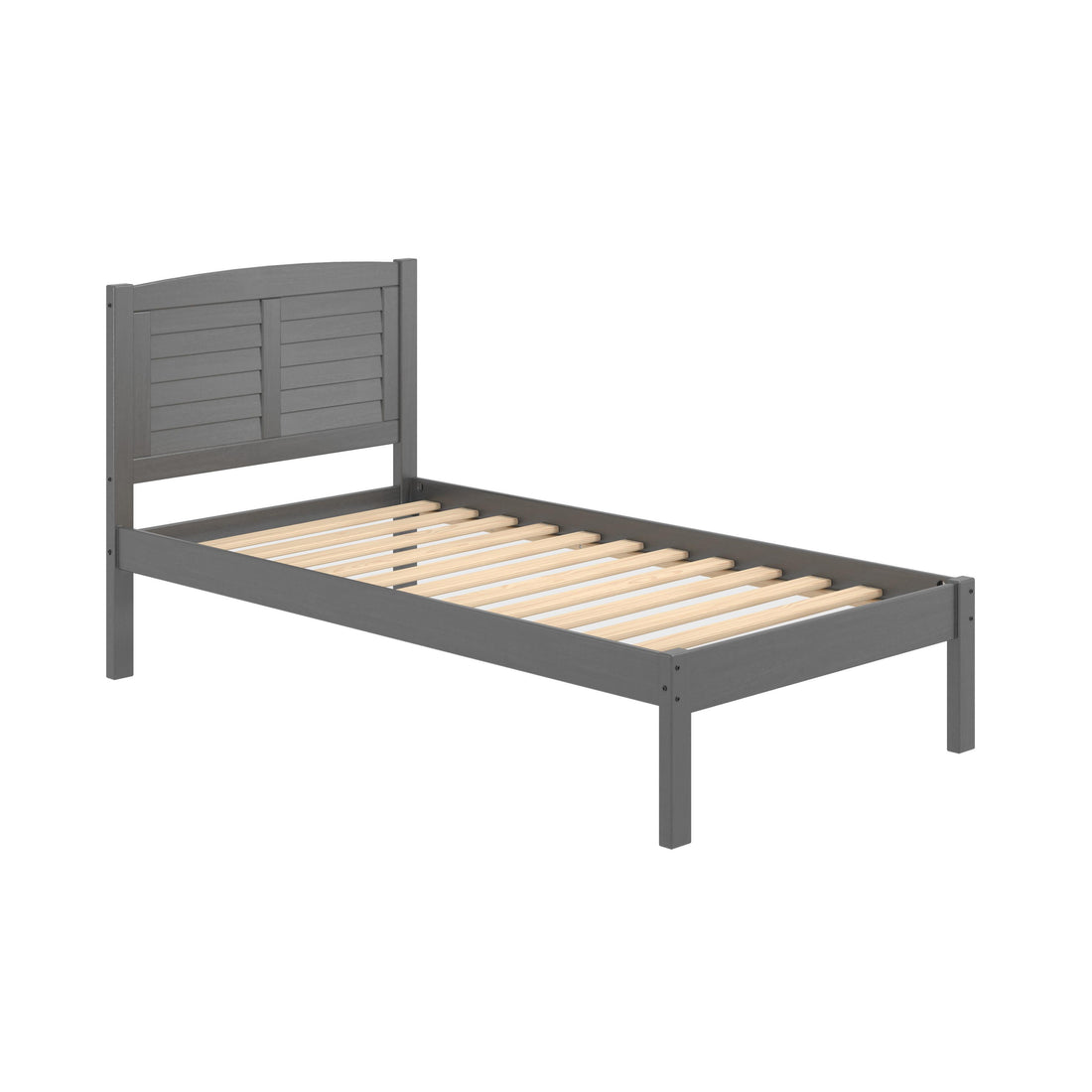  Donco Trading Company Louver 212-TAG Twin Bed - Antique Grey IMAGE 1