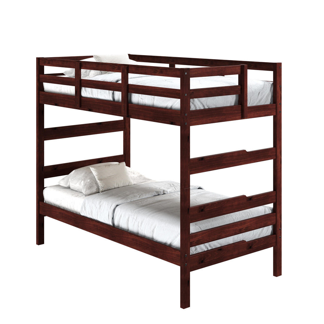  Donco Trading Company Promo Shaker 2305-TTCP Twin over Twin Bunkbed - Cappuccino IMAGE 1