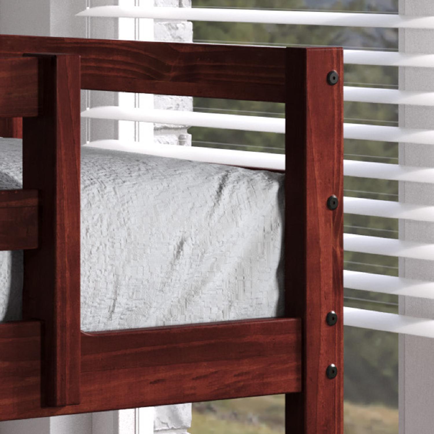  Donco Trading Company Promo Shaker 2305-TTCP_505-CP Twin over Twin Bunkbed with Drawers - Cappuccino IMAGE 5