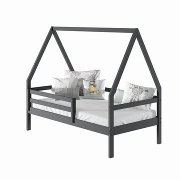  Donco Trading Company A-Frame 2310-TDG Modern Twin House Bed - Dark Grey IMAGE 1