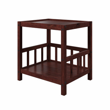  Donco Trading Company Best Friend 2312CP Nightstand Pet End Table - Cappuccino IMAGE 1