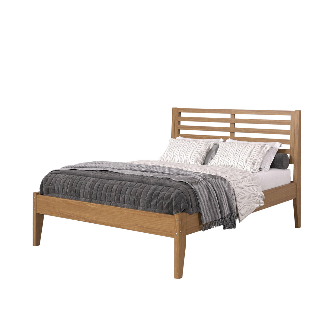  Donco Trading Company Roan 2531-FUO Full Platform Bed - Urban Oak IMAGE 1