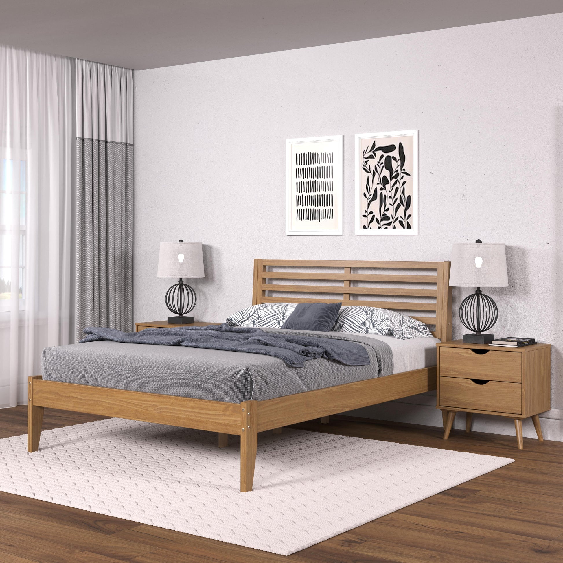  Donco Trading Company Roan 2531-FUO Full Platform Bed - Urban Oak IMAGE 4