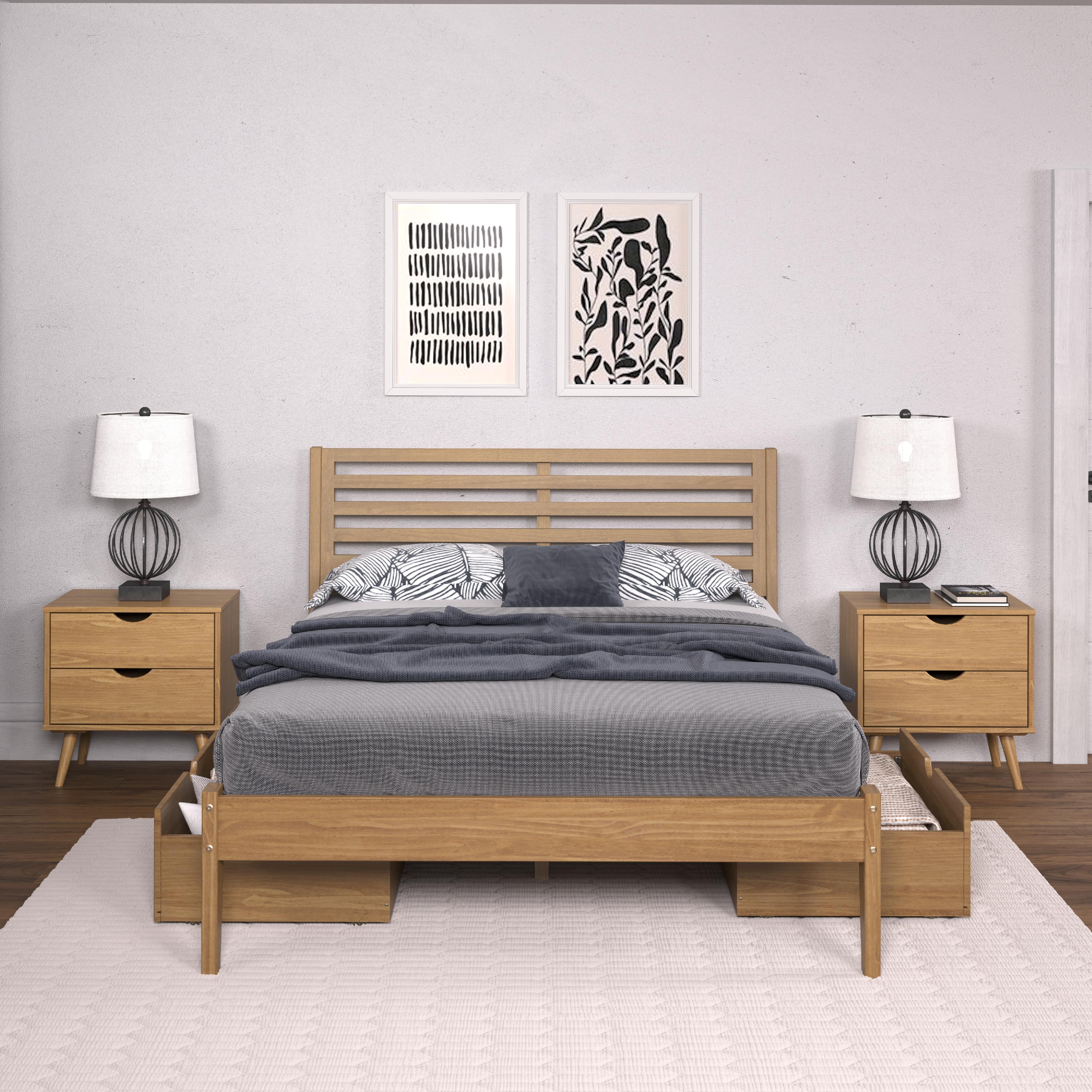 Donco Trading Company Roan 2531-FUO_505-UO Full Platform Bed with Drawers - Urban Oak IMAGE 3