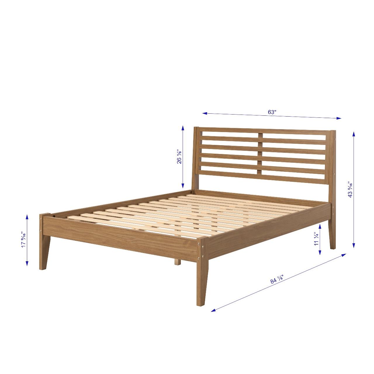  Donco Trading Company Roan 2531-QUO Queen Platform Bed - Urban Oak IMAGE 2