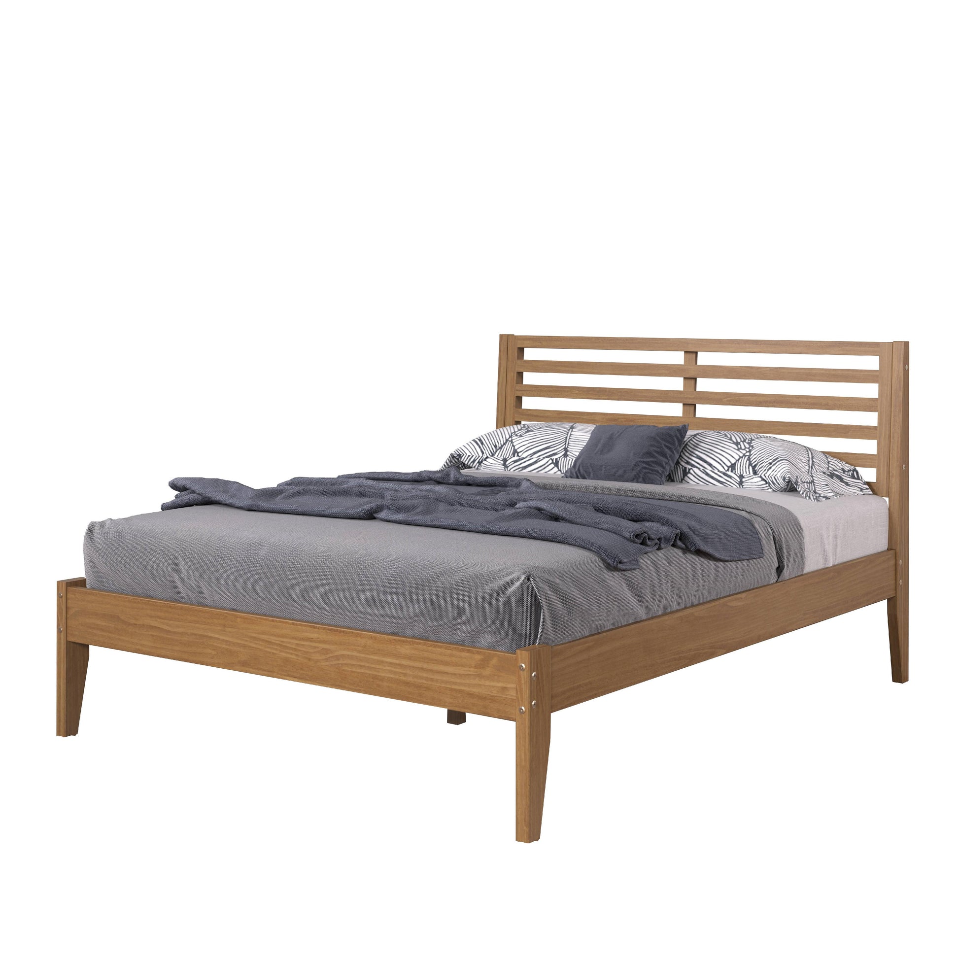  Donco Trading Company Roan 2531-QUO Queen Platform Bed - Urban Oak IMAGE 6