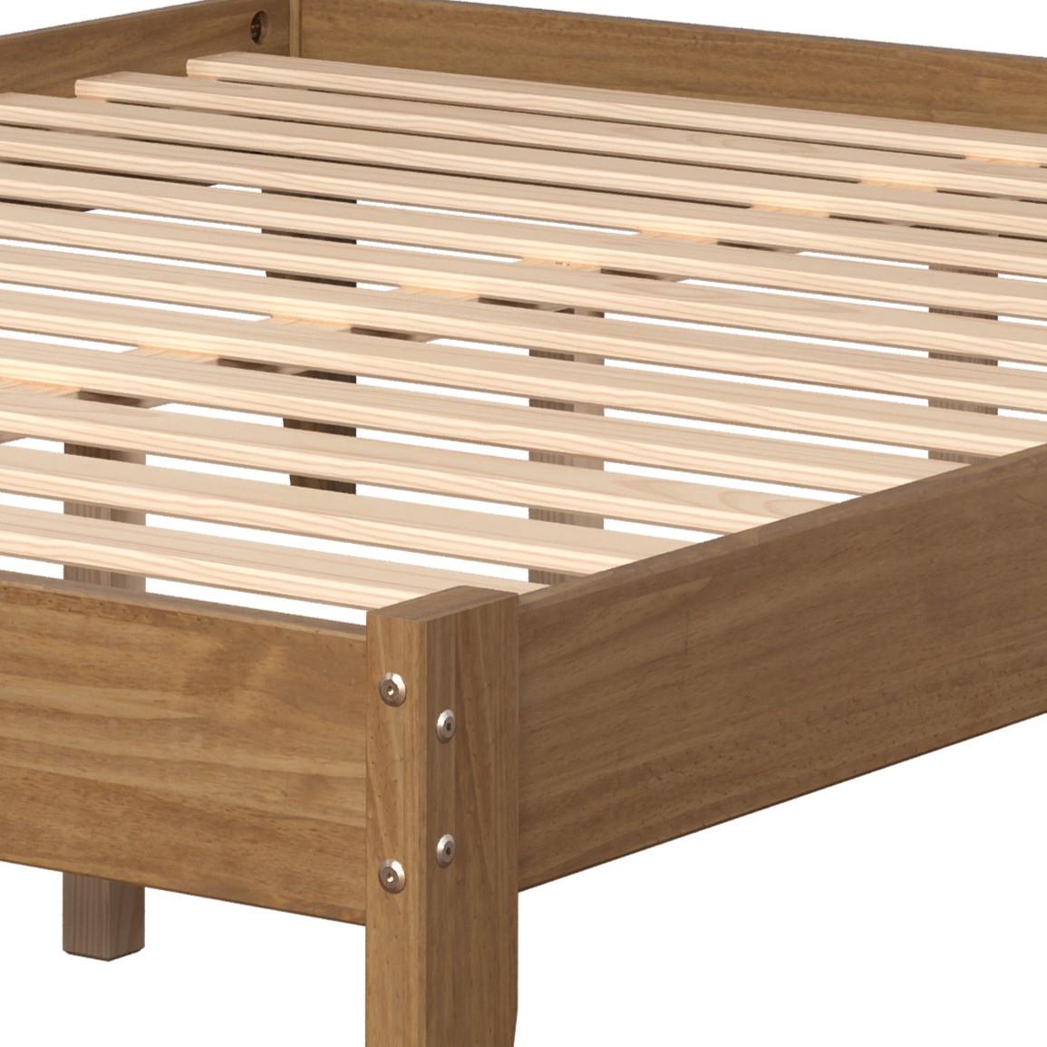  Donco Trading Company 2545-QUO Low Board Queen Platform Bed - Urban Oak IMAGE 1