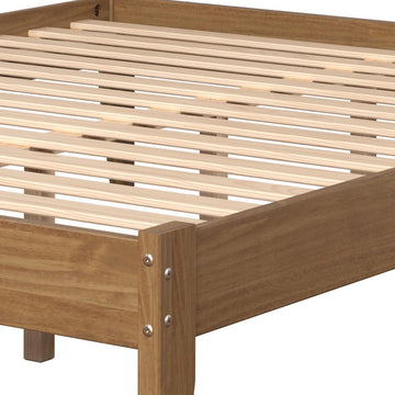 Donco Trading Company 2545-QUO Low Board Queen Platform Bed - Urban Oak IMAGE 1