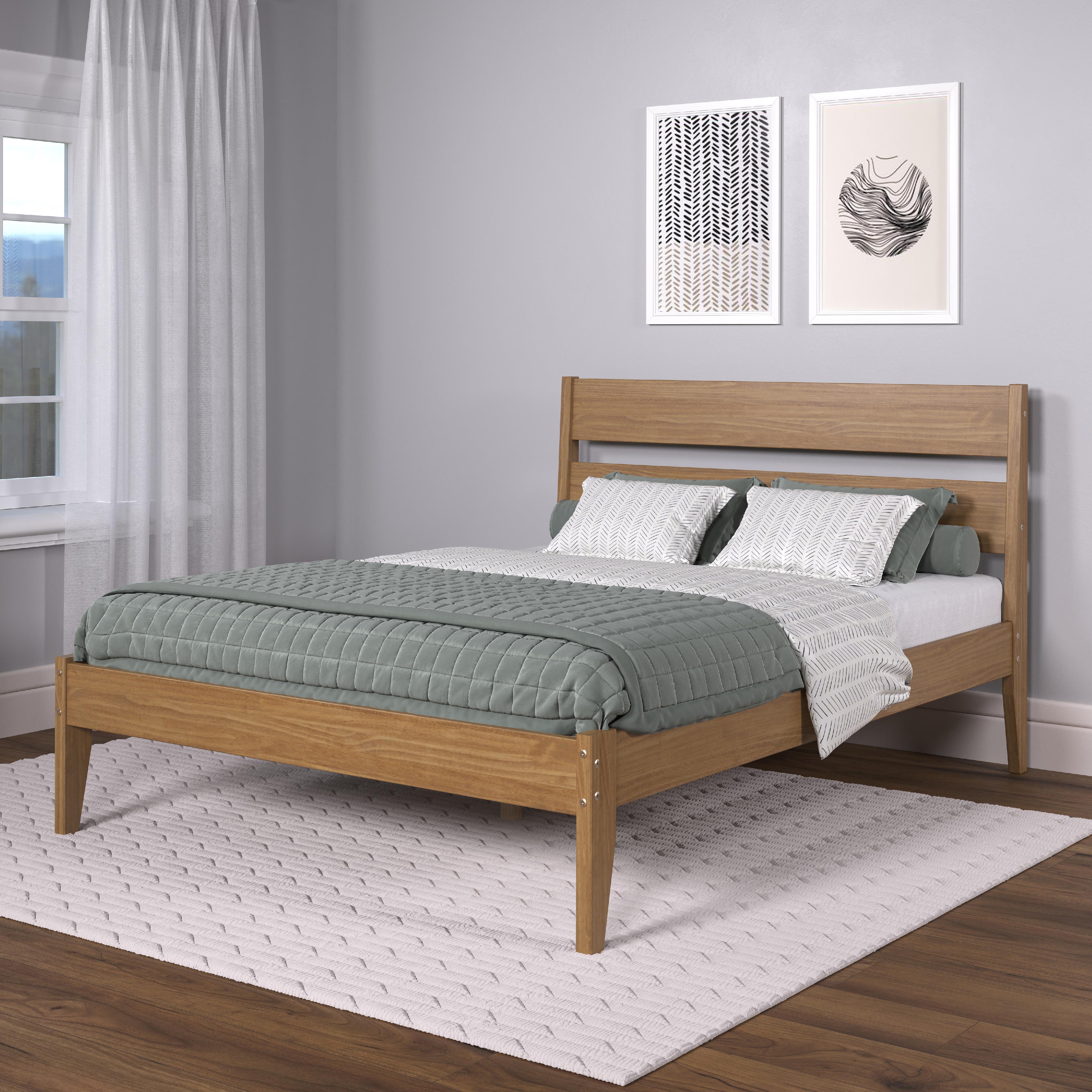  Donco Trading Company 2545-QUO Low Board Queen Platform Bed - Urban Oak IMAGE 3
