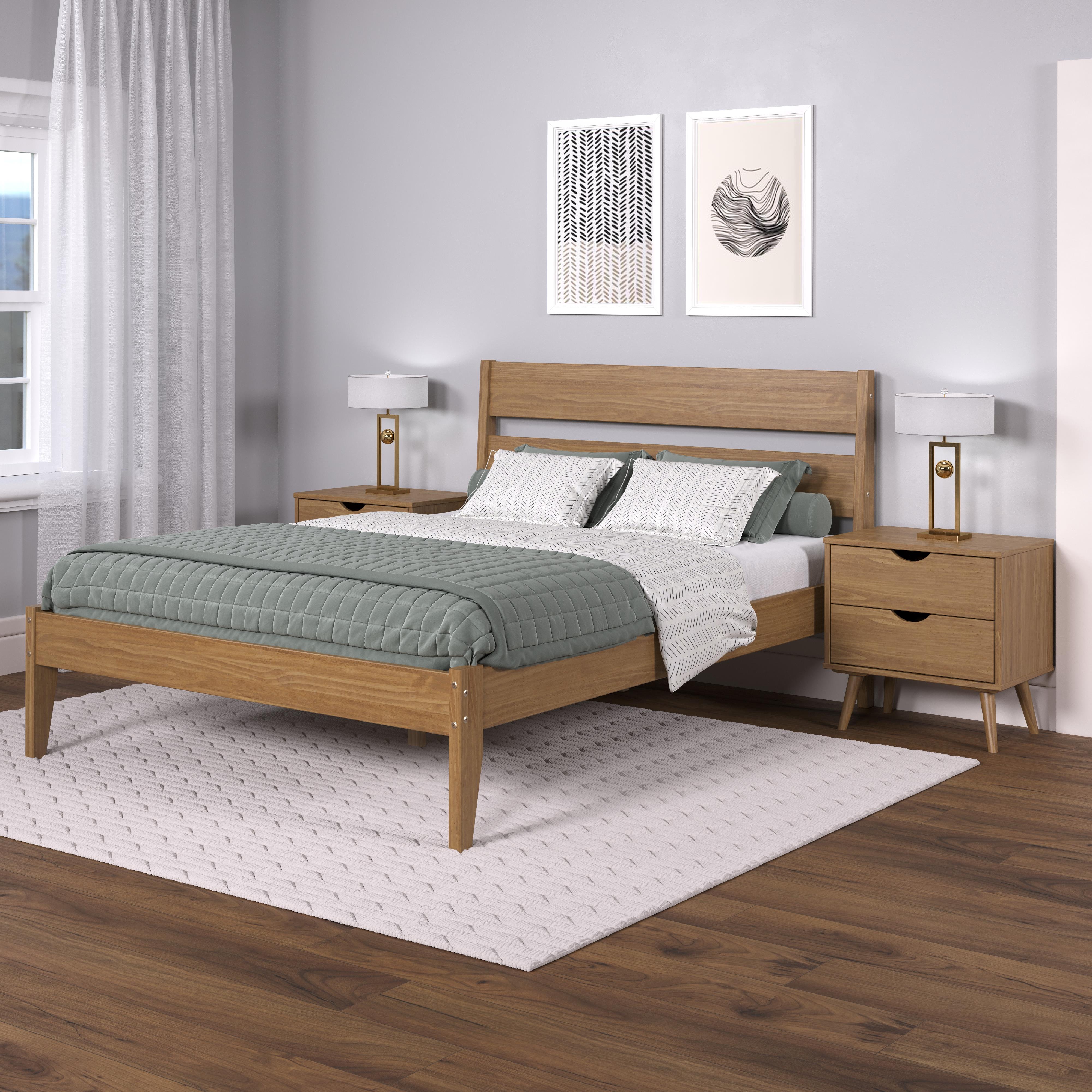  Donco Trading Company 2545-QUO Low Board Queen Platform Bed - Urban Oak IMAGE 7