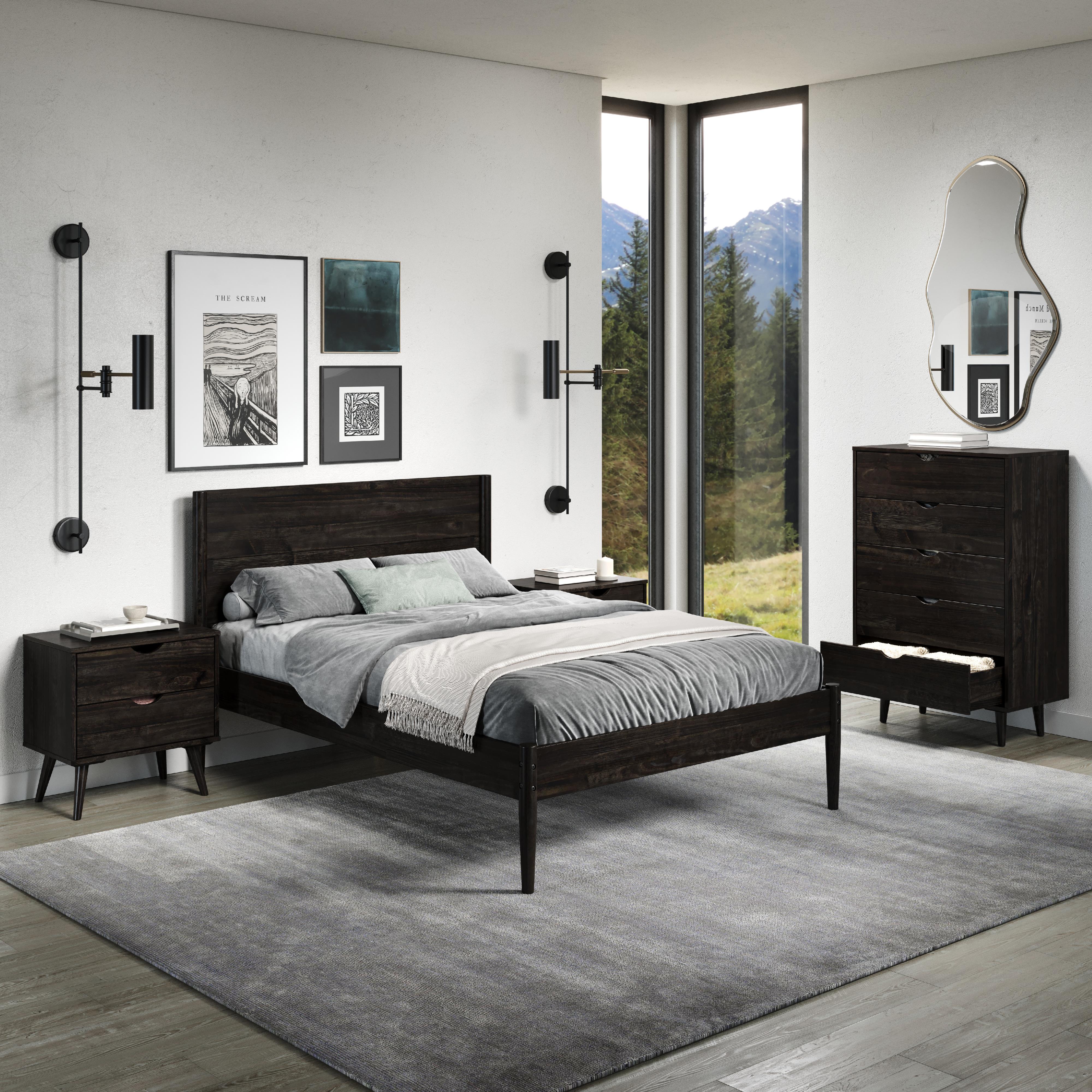  Donco Trading Company Mid Center 2578-FUWL Full Platform Bed - Urban Walnut IMAGE 4