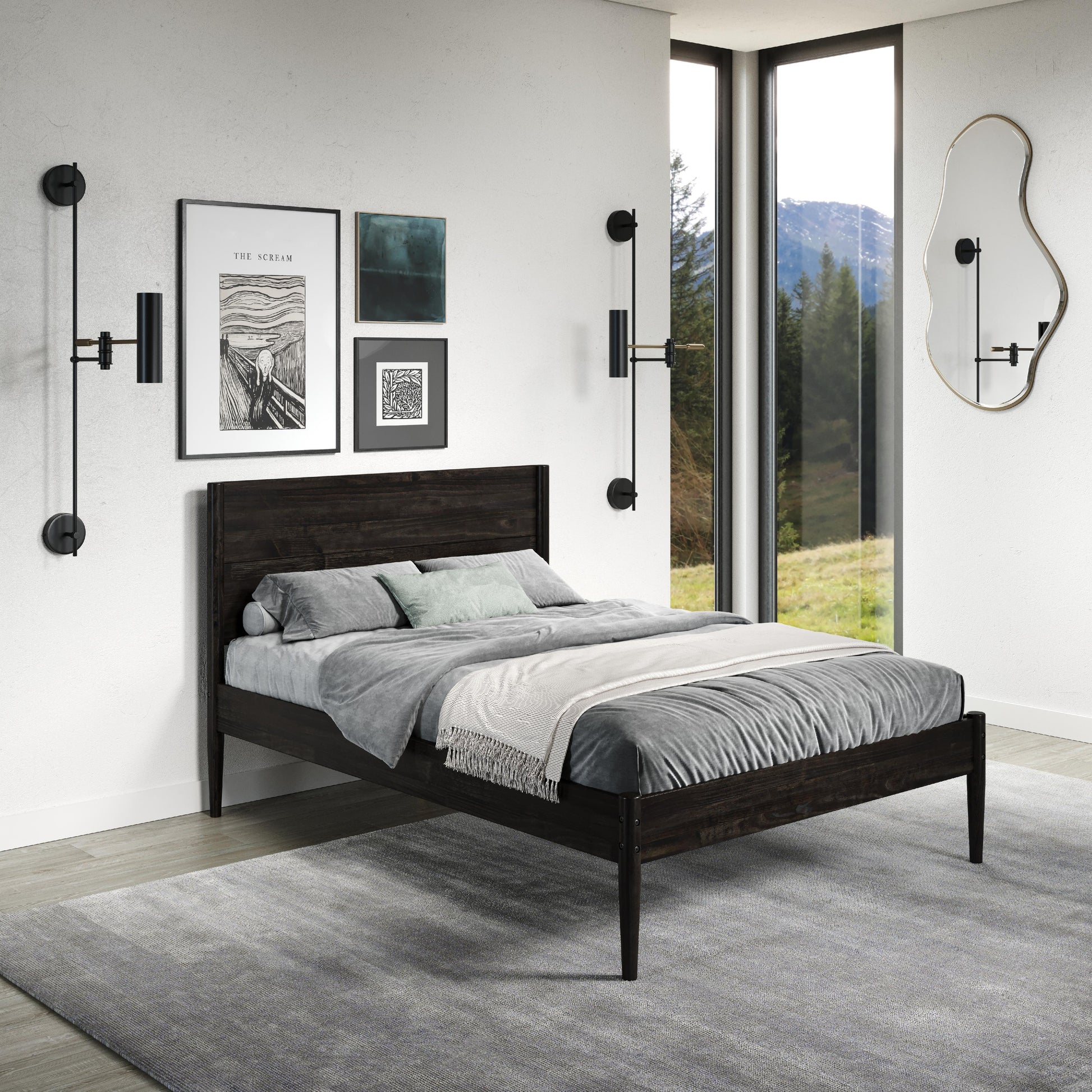 Donco Trading Company Mid Center 2578-FUWL Full Platform Bed - Urban Walnut IMAGE 5