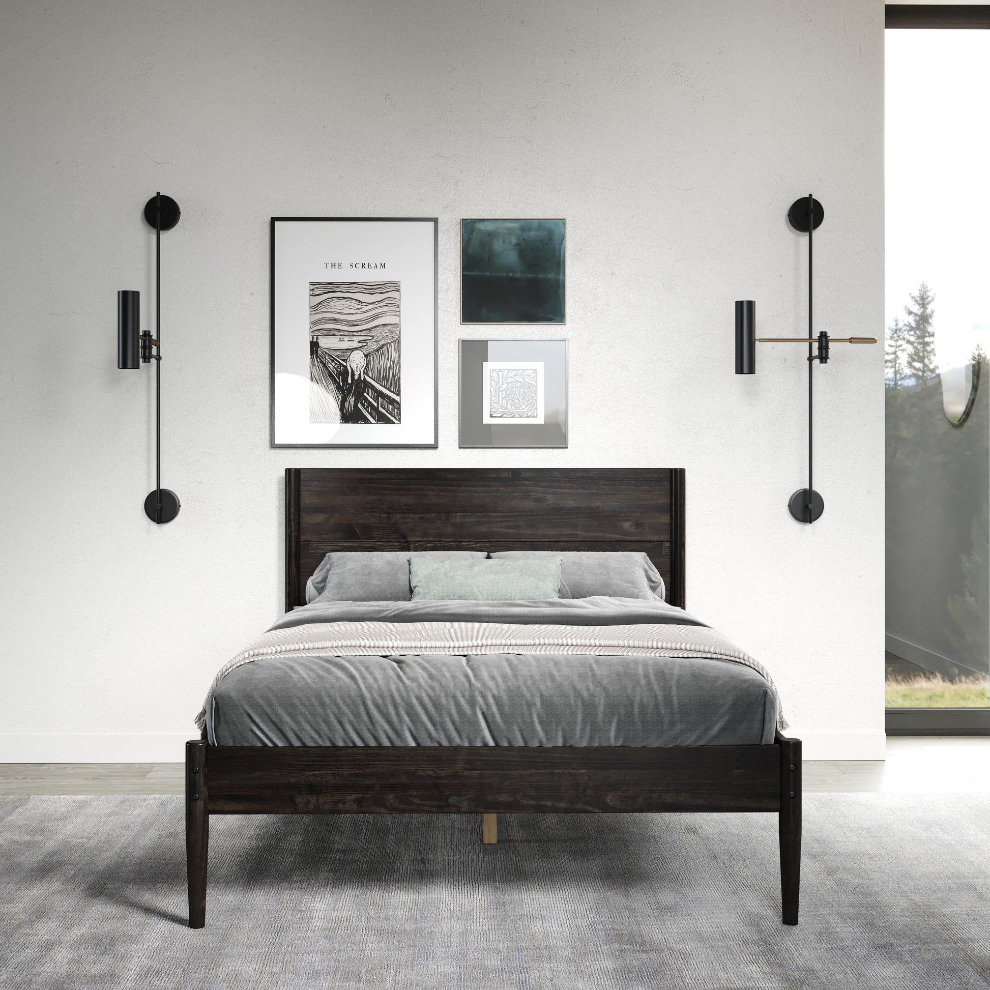  Donco Trading Company Mid Center 2578-FUWL Full Platform Bed - Urban Walnut IMAGE 6