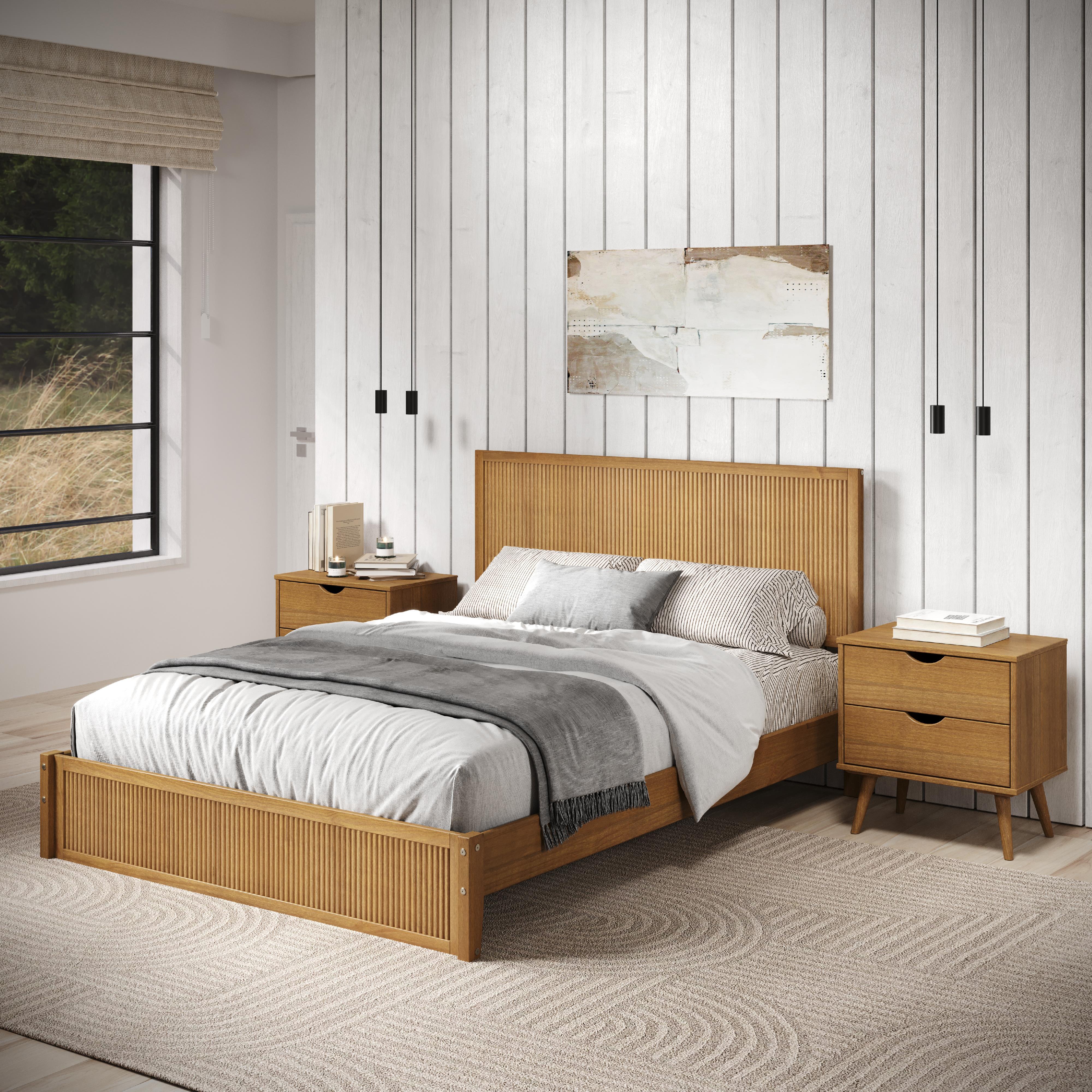  Donco Trading Company Metropolitan 2581-FUO Full Platform Bed - Urban Oak IMAGE 1