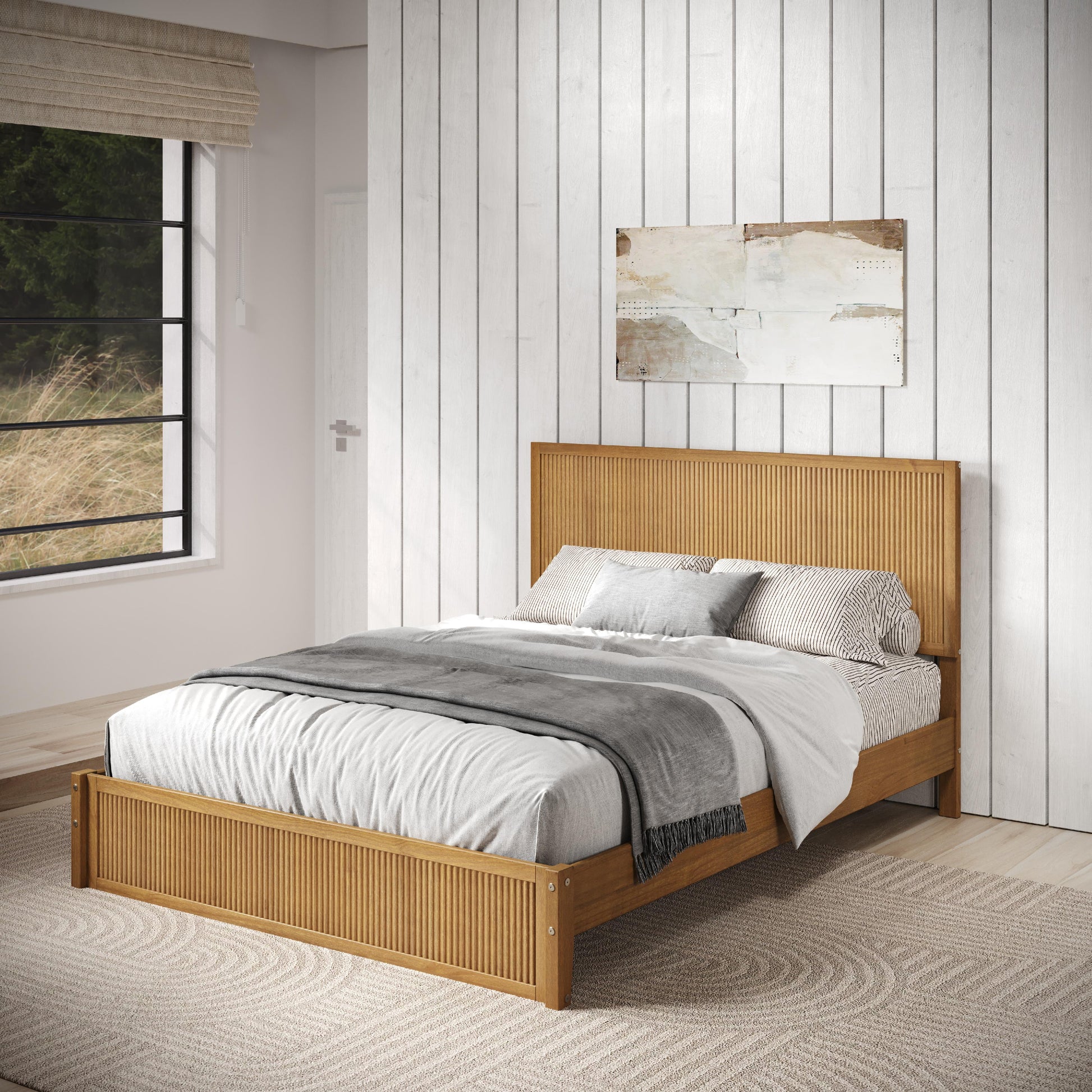  Donco Trading Company Metropolitan 2581-FUO Full Platform Bed - Urban Oak IMAGE 2