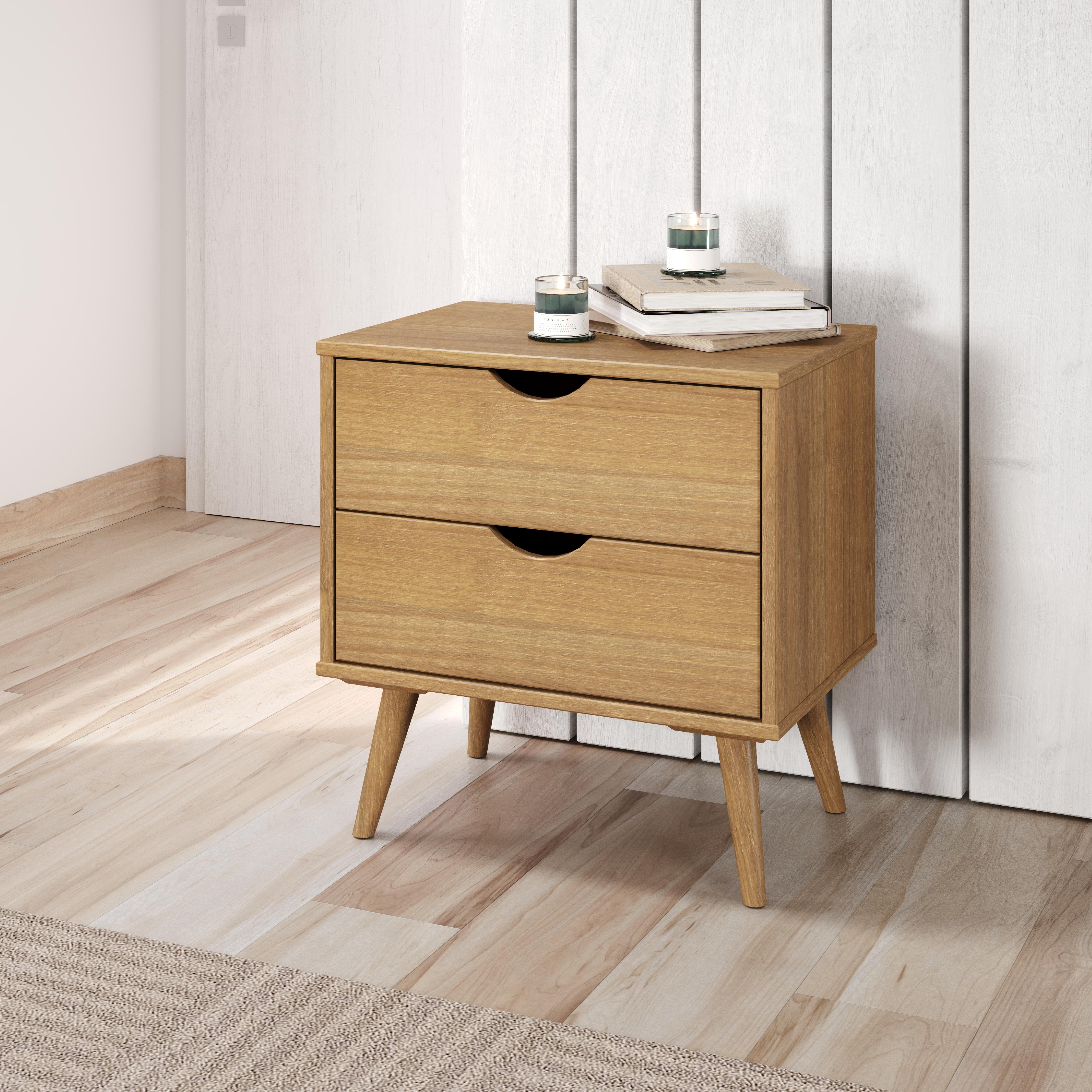  Donco Trading Company 2587-UO 2 Drawer Nightstand - Urban Oak IMAGE 1
