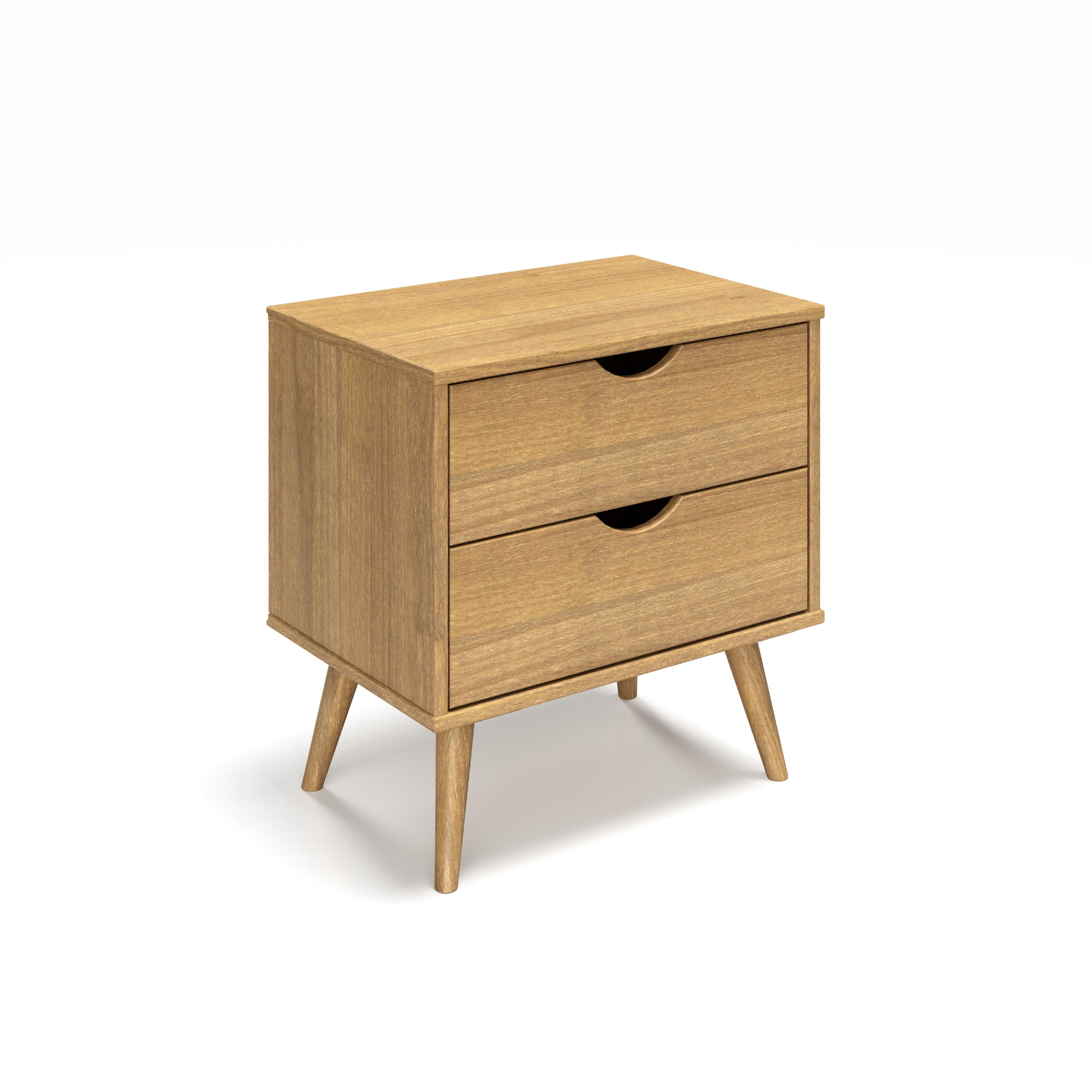  Donco Trading Company 2587-UO 2 Drawer Nightstand - Urban Oak IMAGE 2