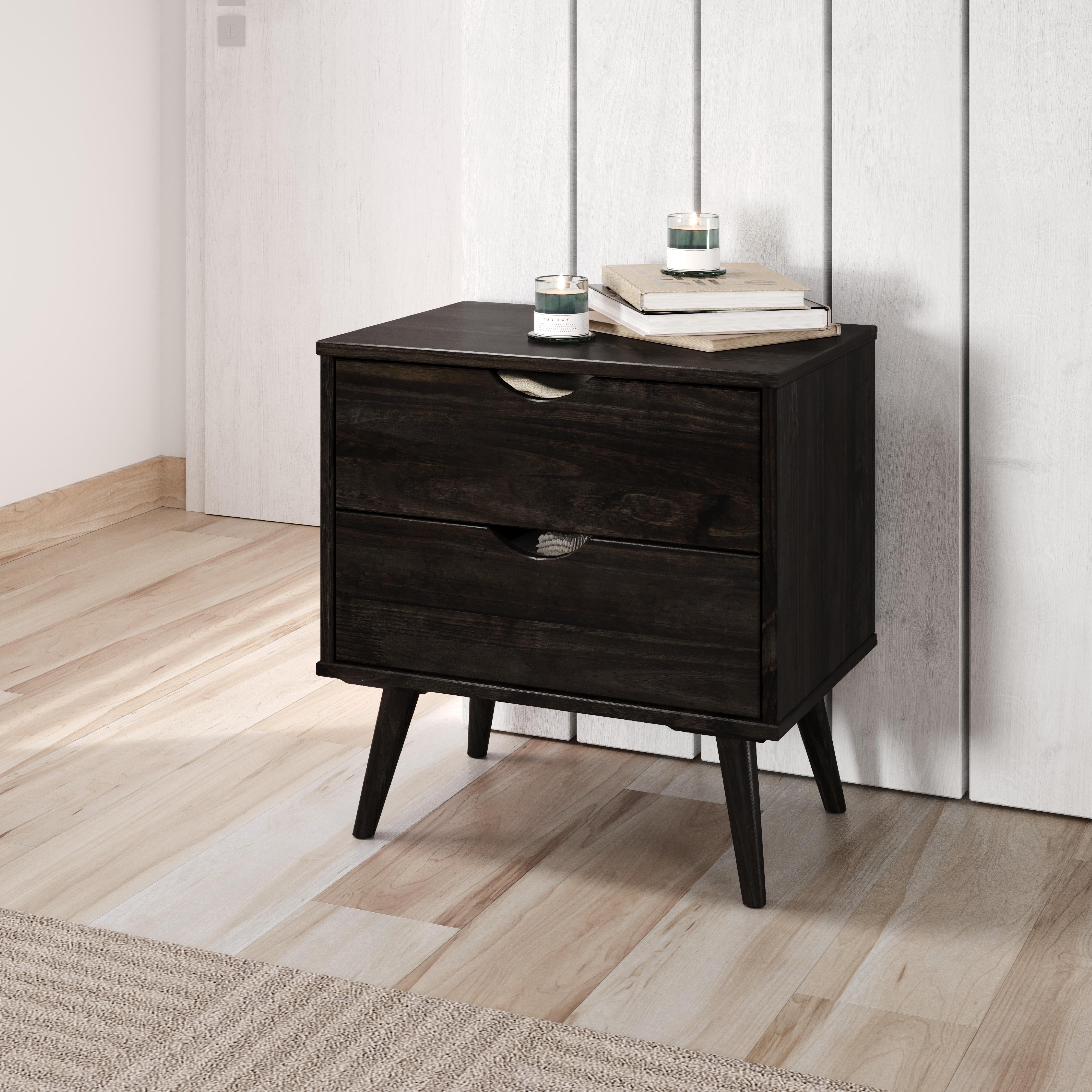  Donco Trading Company 2587-UWL 2 Drawer Nightstand - Urban Walnut IMAGE 1