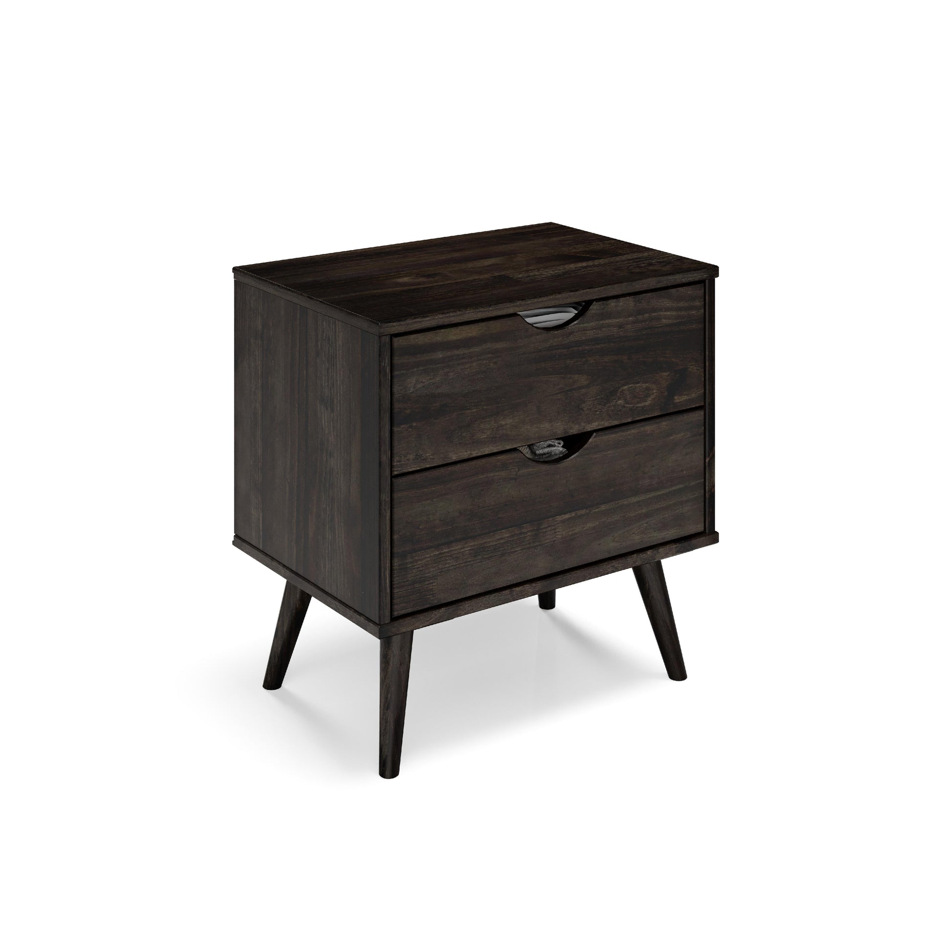  Donco Trading Company 2587-UWL 2 Drawer Nightstand - Urban Walnut IMAGE 3