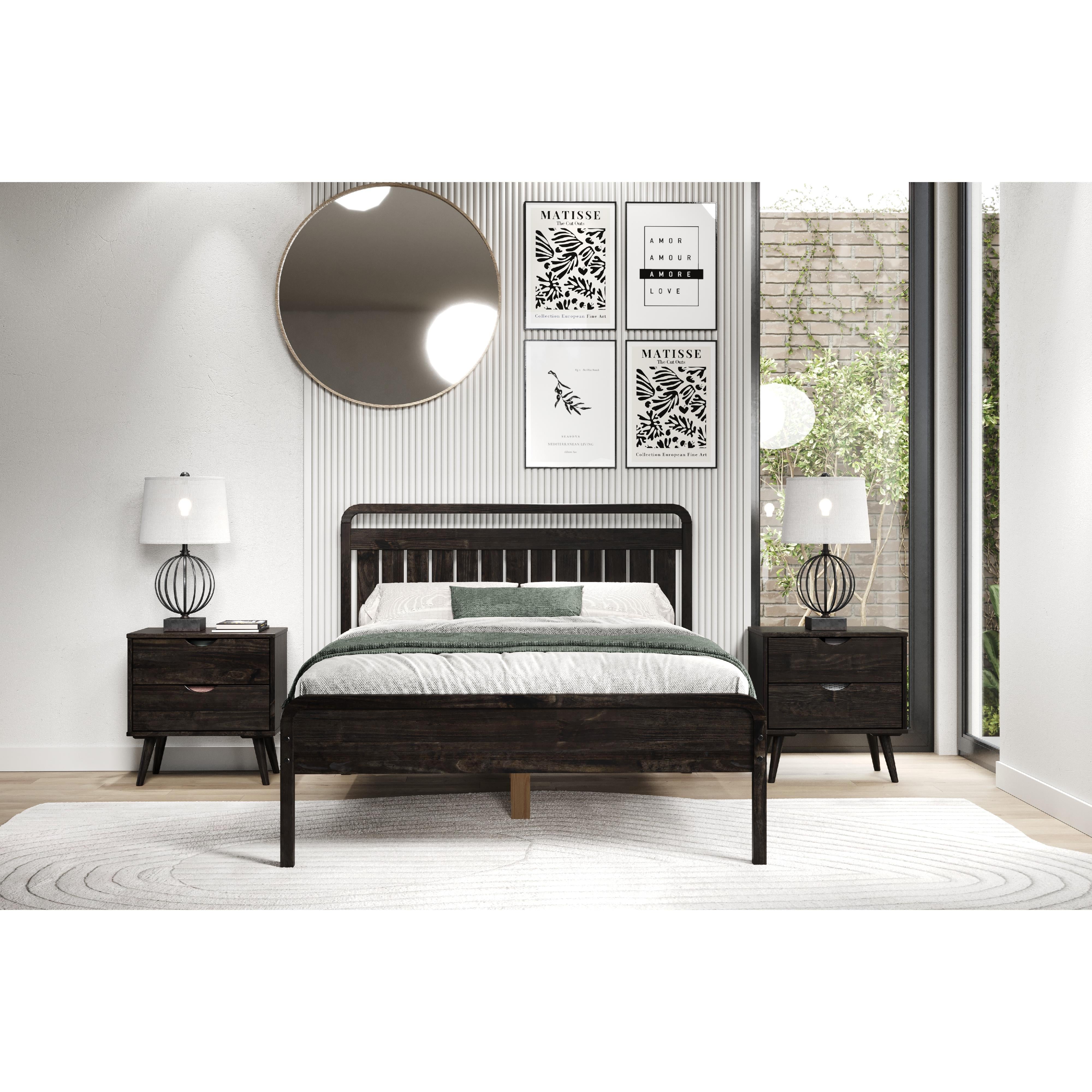  Donco Trading Company 2735-FUWL Full Platform Bed - Urban Walnut IMAGE 2