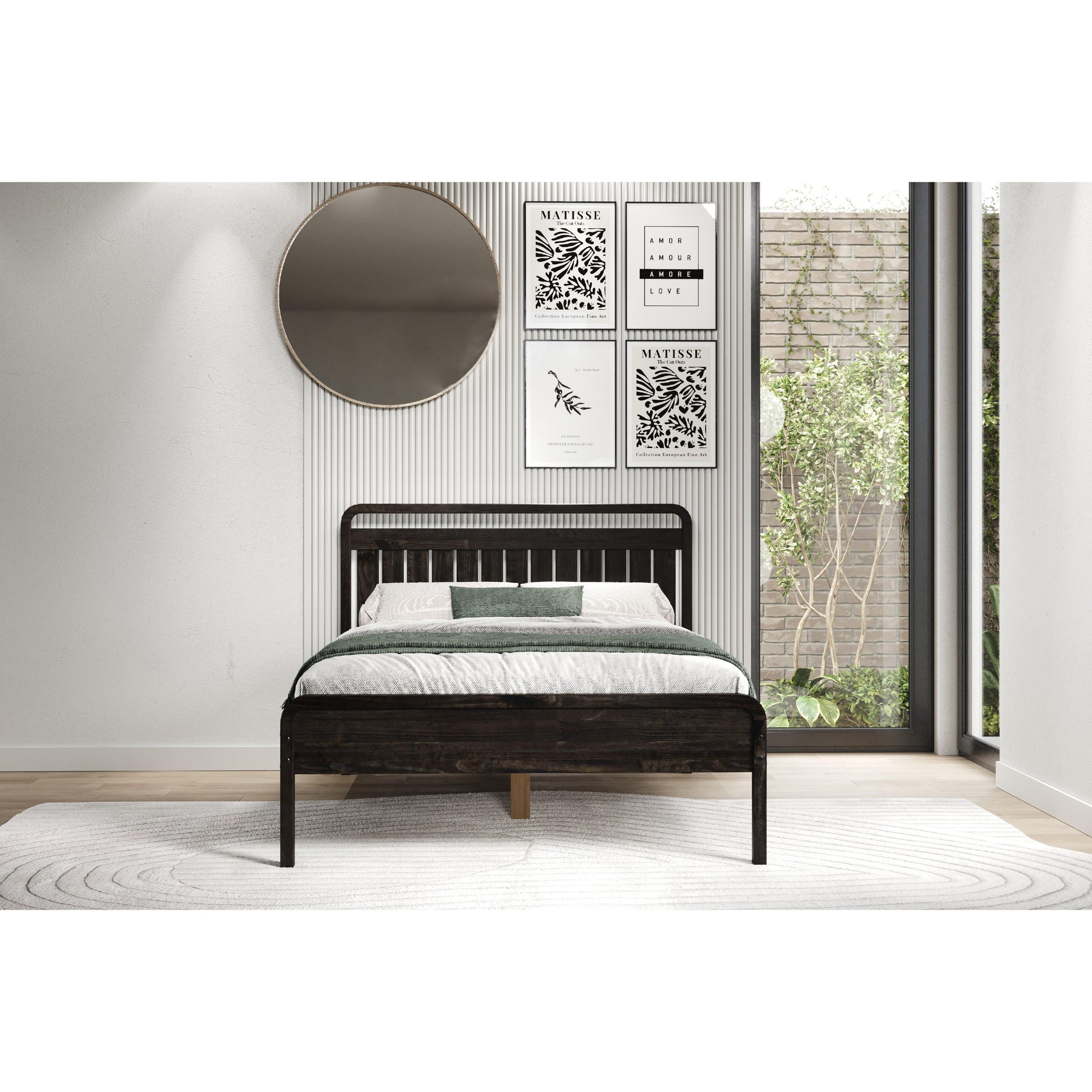  Donco Trading Company 2735-FUWL Full Platform Bed - Urban Walnut IMAGE 5