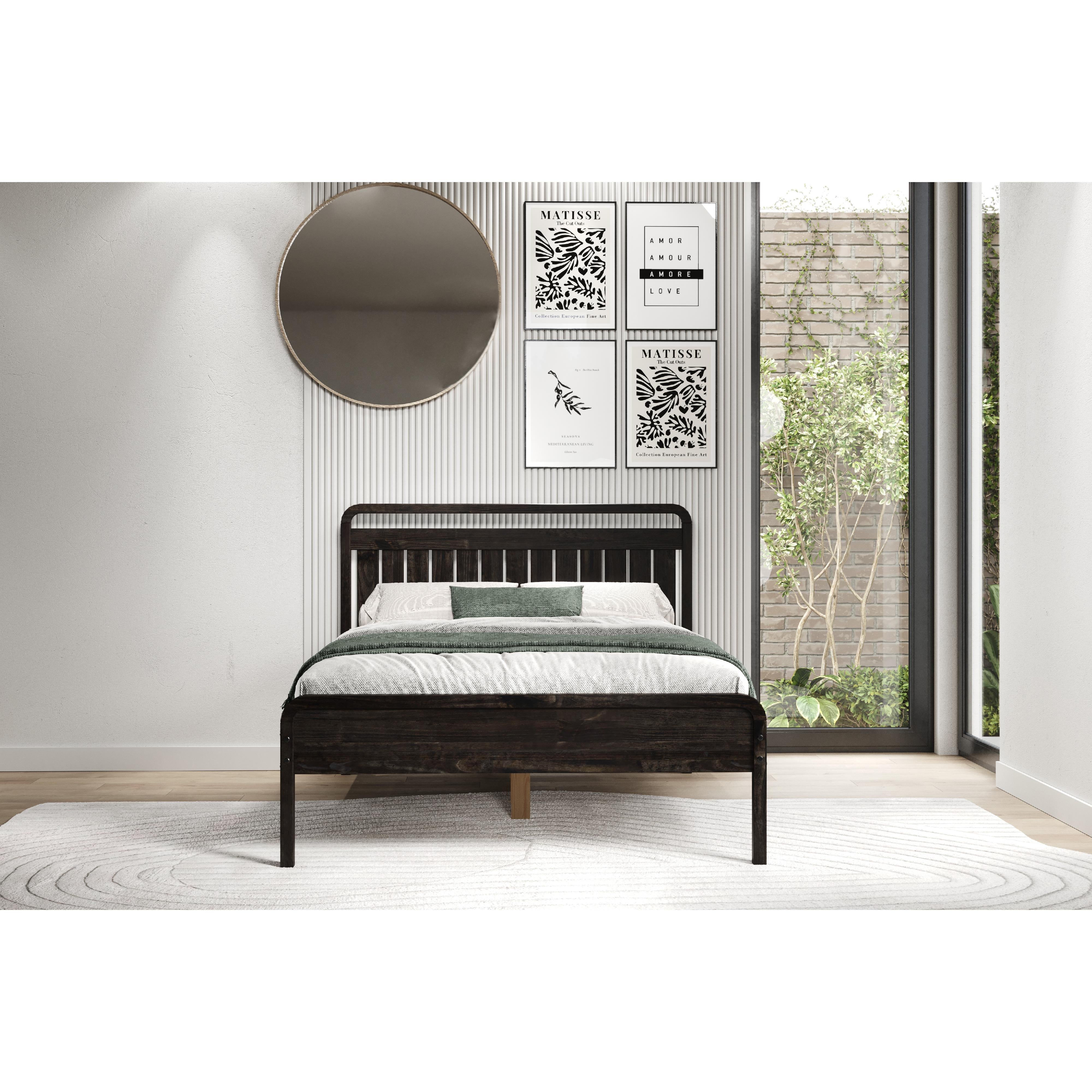  Donco Trading Company 2735-FUWL Full Platform Bed - Urban Walnut IMAGE 5