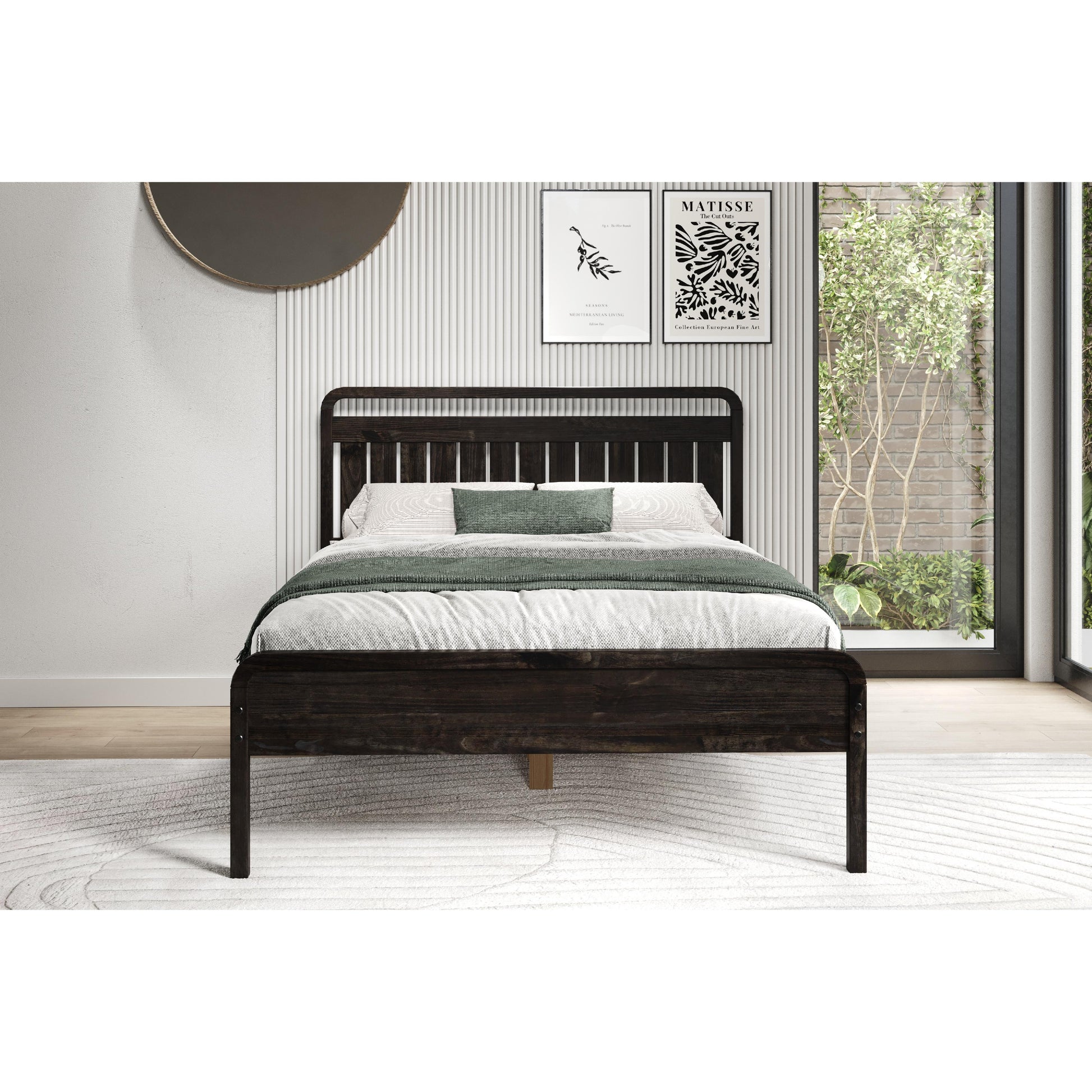  Donco Trading Company 2735-FUWL Full Platform Bed - Urban Walnut IMAGE 6
