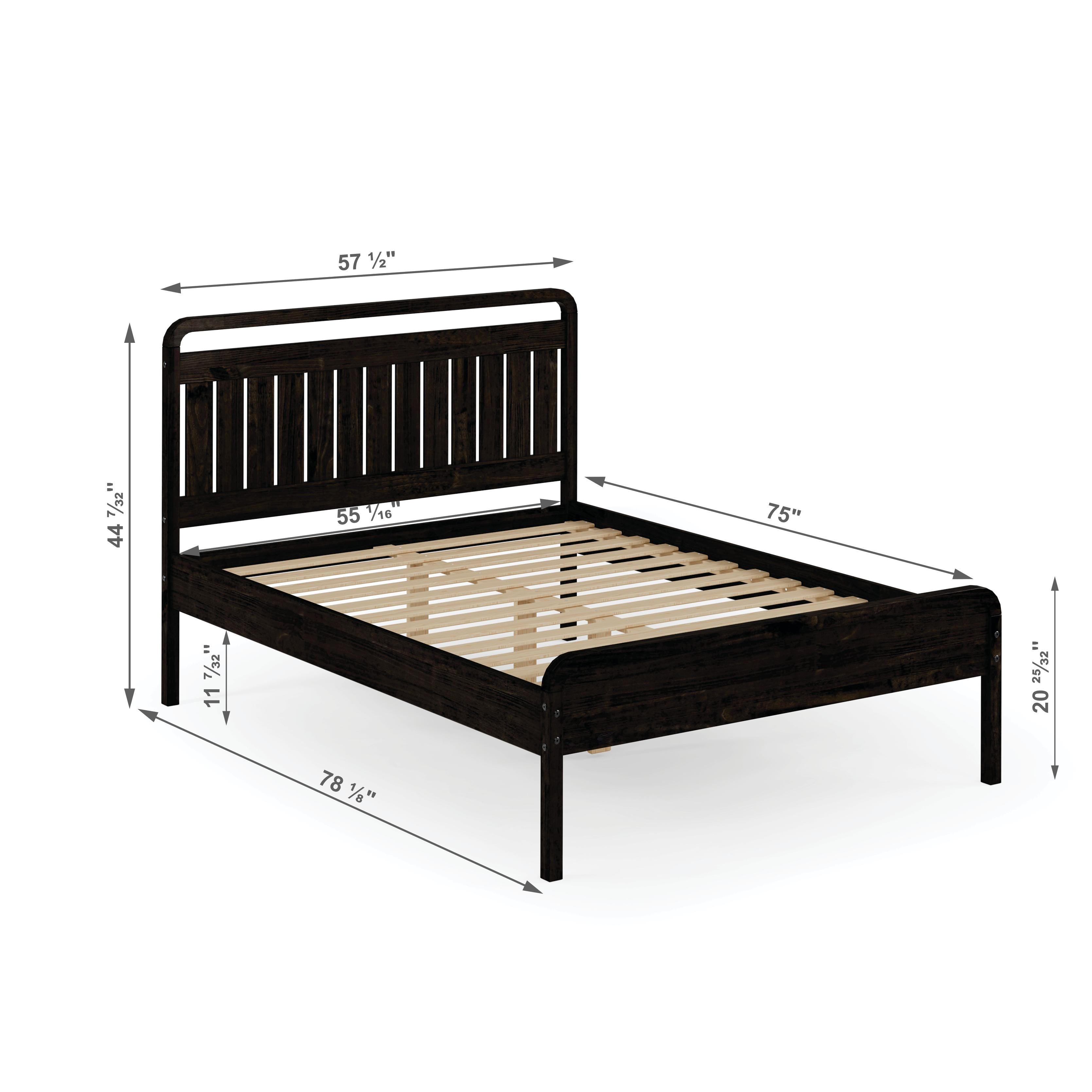  Donco Trading Company 2735-FUWL Full Platform Bed - Urban Walnut IMAGE 8