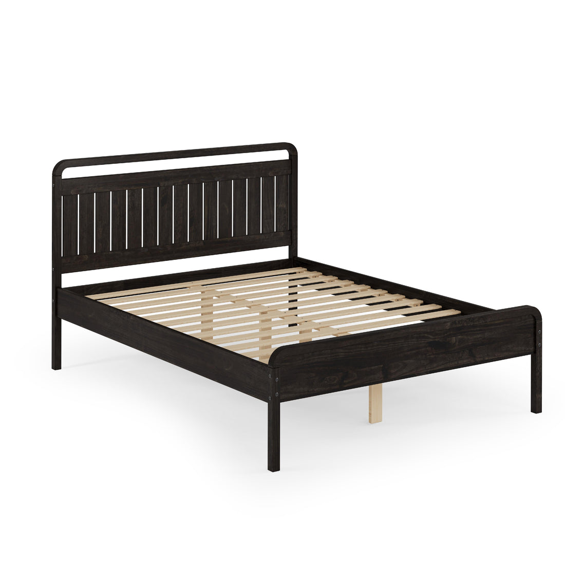  Donco Trading Company 2735-QUWL Queen Platform Bed - Urban Walnut IMAGE 1