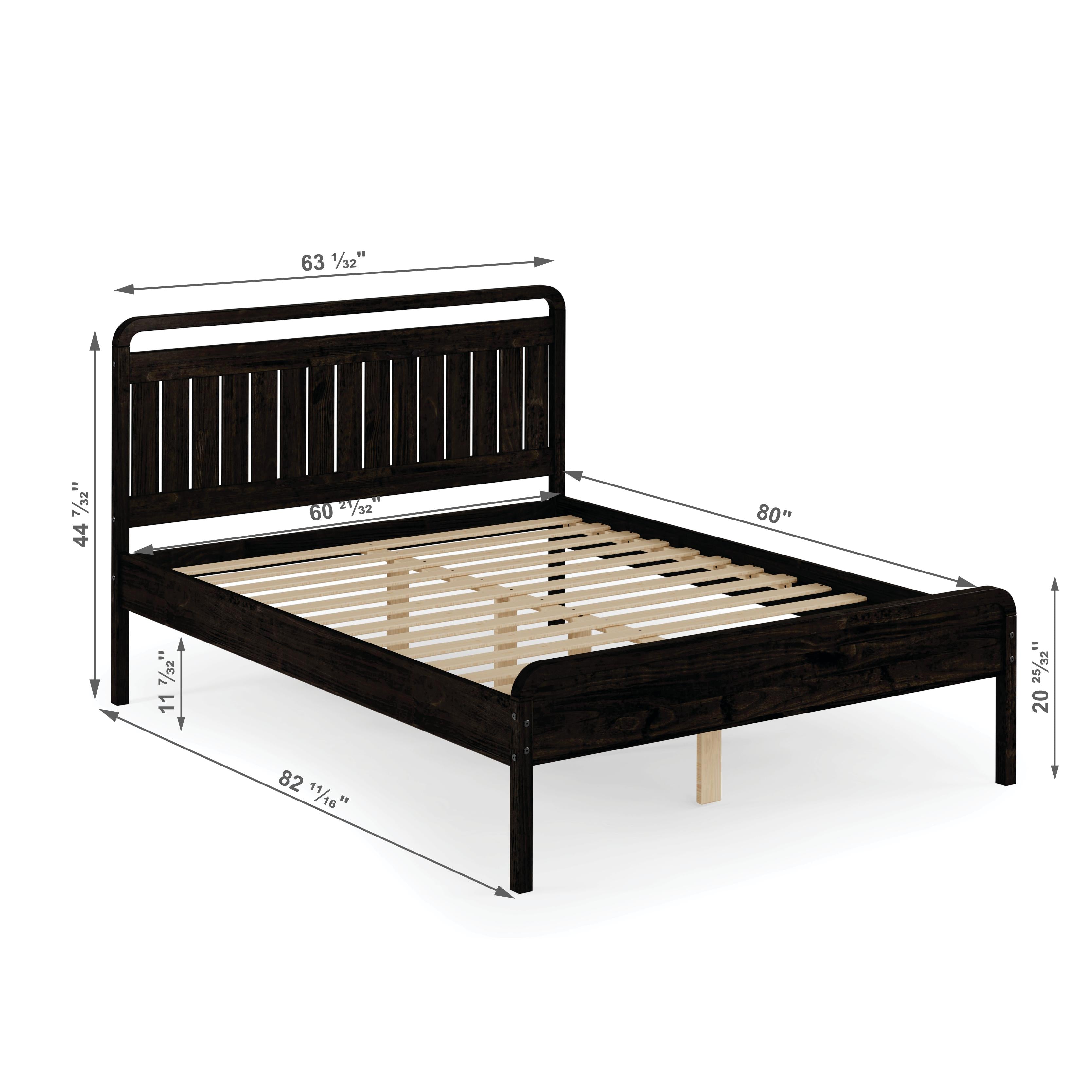  Donco Trading Company 2735-QUWL Queen Platform Bed - Urban Walnut IMAGE 2