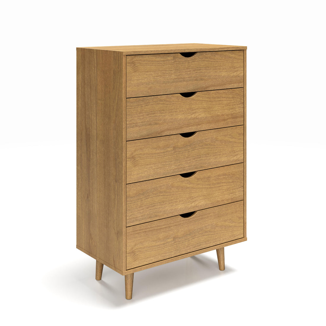  Donco Trading Company 2743-UO 5 Drawer Chest - Urban Oak IMAGE 1