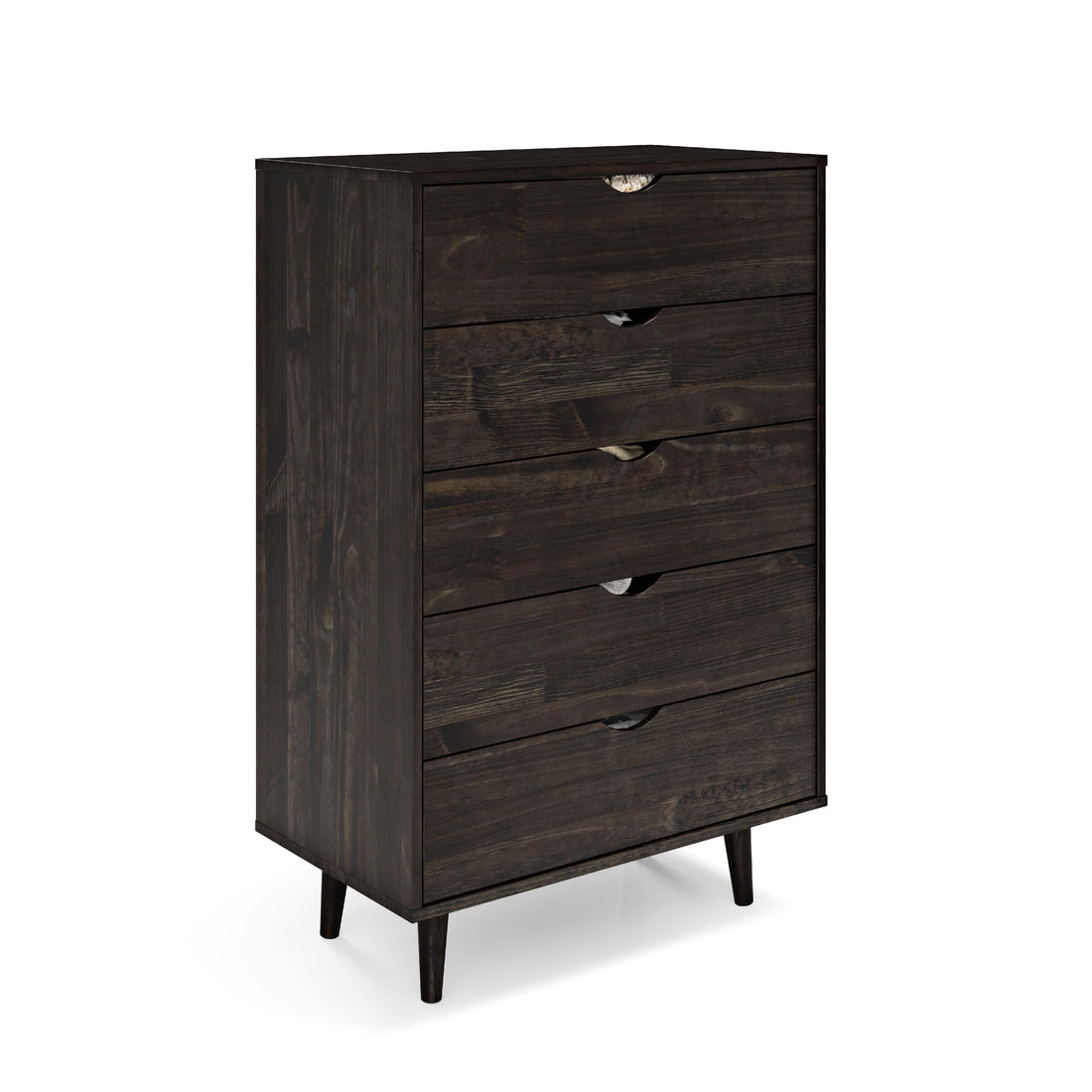  Donco Trading Company 2743-UWL 5 Drawer Chest - Urban Walnut IMAGE 1