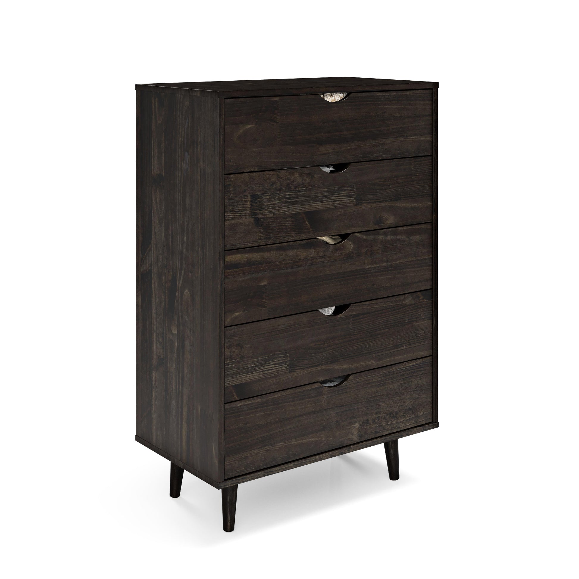  Donco Trading Company 2743-UWL 5 Drawer Chest - Urban Walnut IMAGE 2