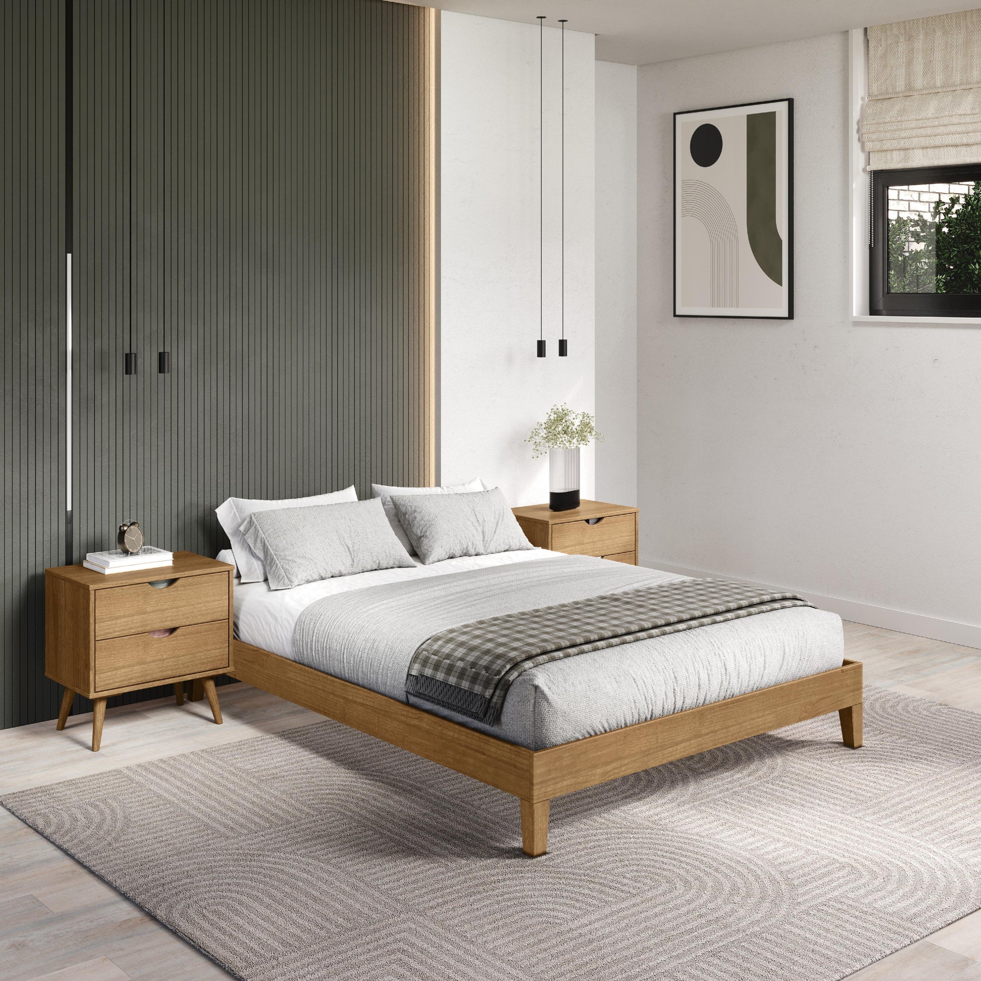  Donco Trading Company 2748-FUO Full Platform Bed - Urban Oak IMAGE 2