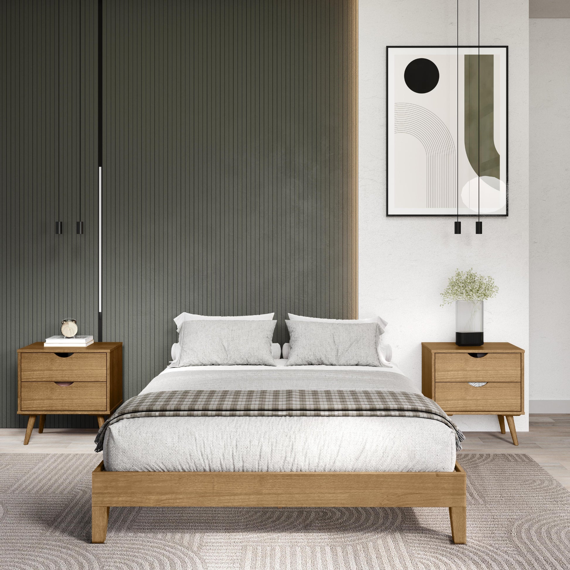  Donco Trading Company 2748-FUO Full Platform Bed - Urban Oak IMAGE 3