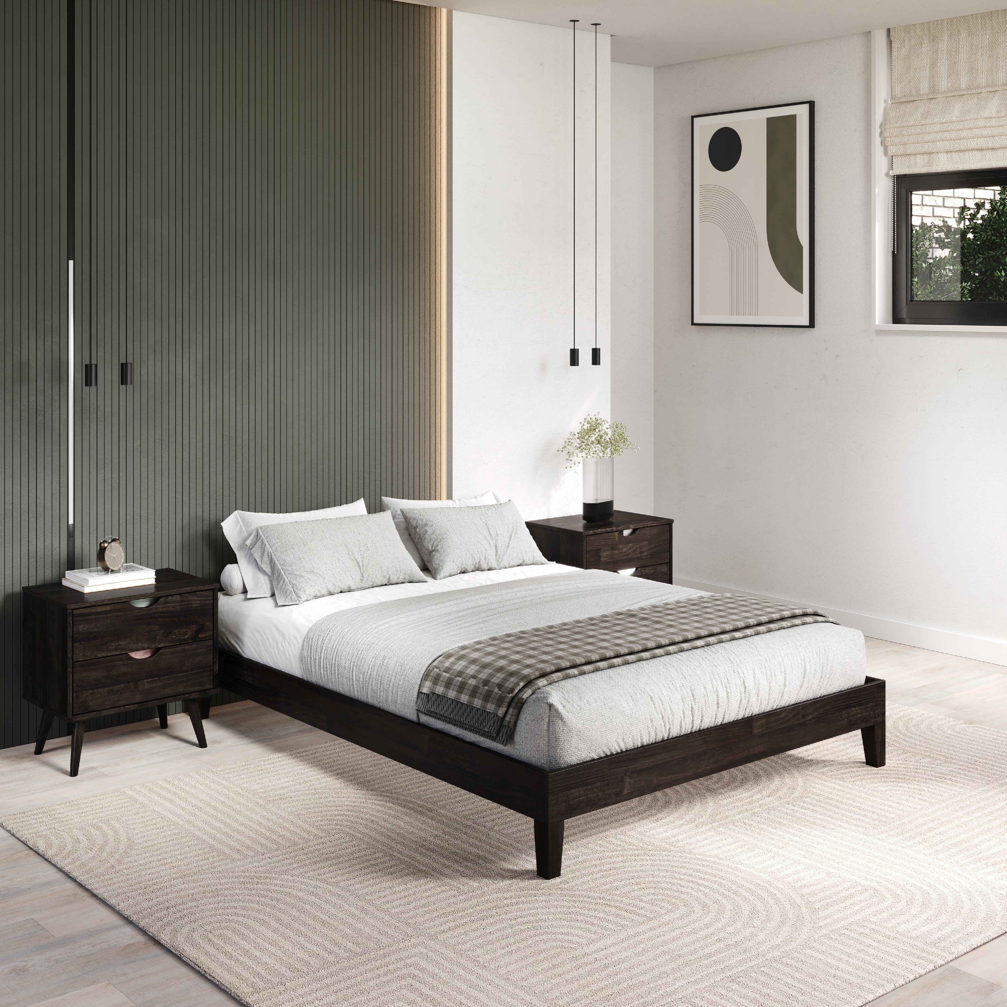 Donco Trading Company 2748-FUWL Full Platform Bed - Urban Walnut IMAGE 2