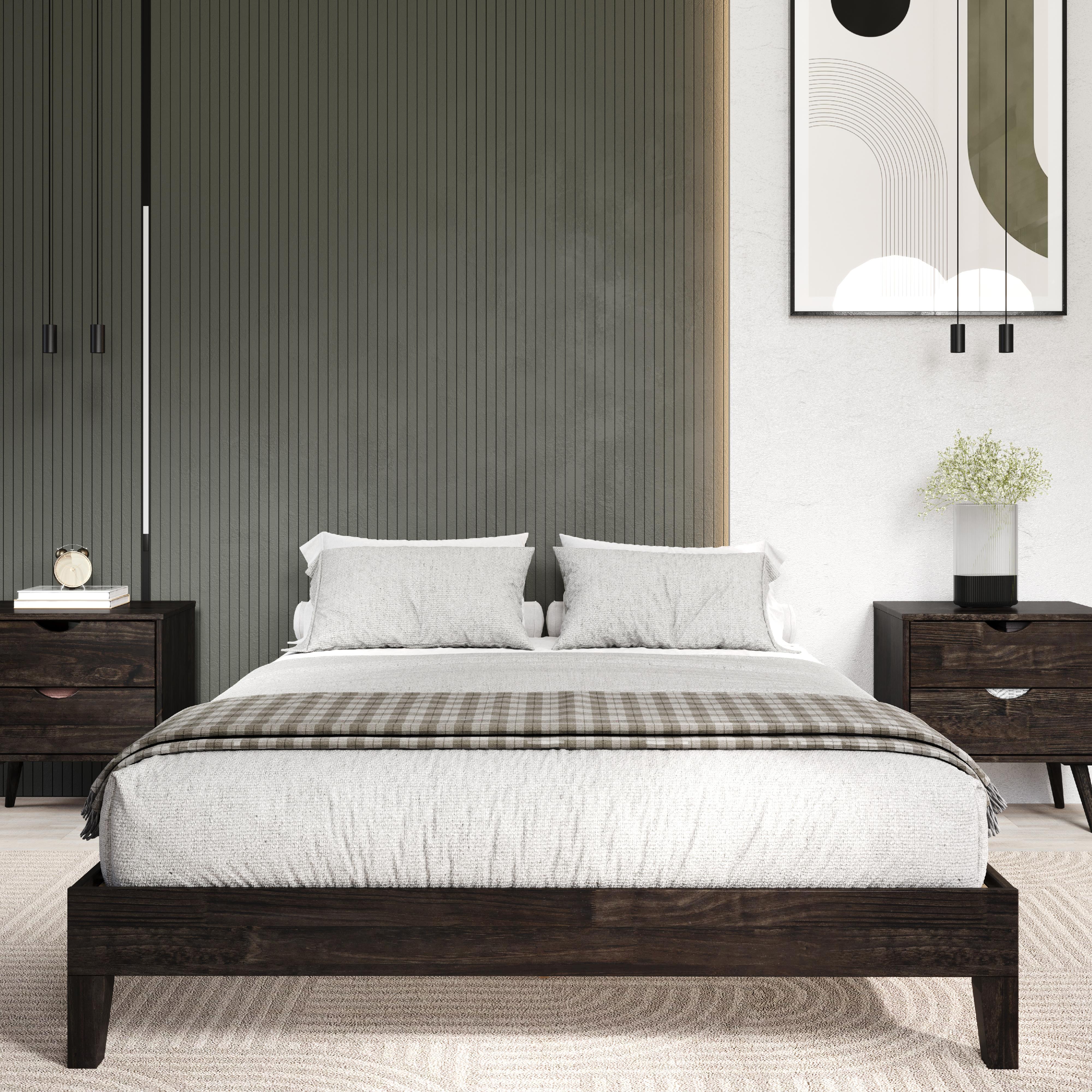  Donco Trading Company 2748-FUWL Full Platform Bed - Urban Walnut IMAGE 4